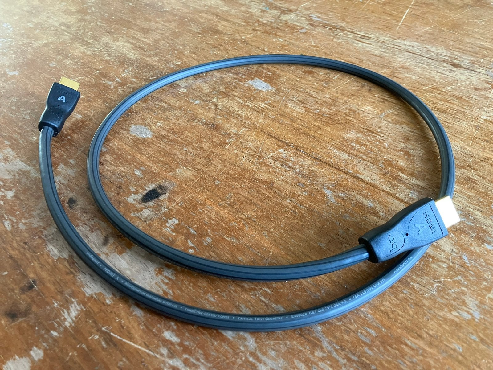 AudioQuest HDMI-A 1 meter, Ophalen of Verzenden, Gebruikt, Minder dan 2 meter, HDMI-kabel