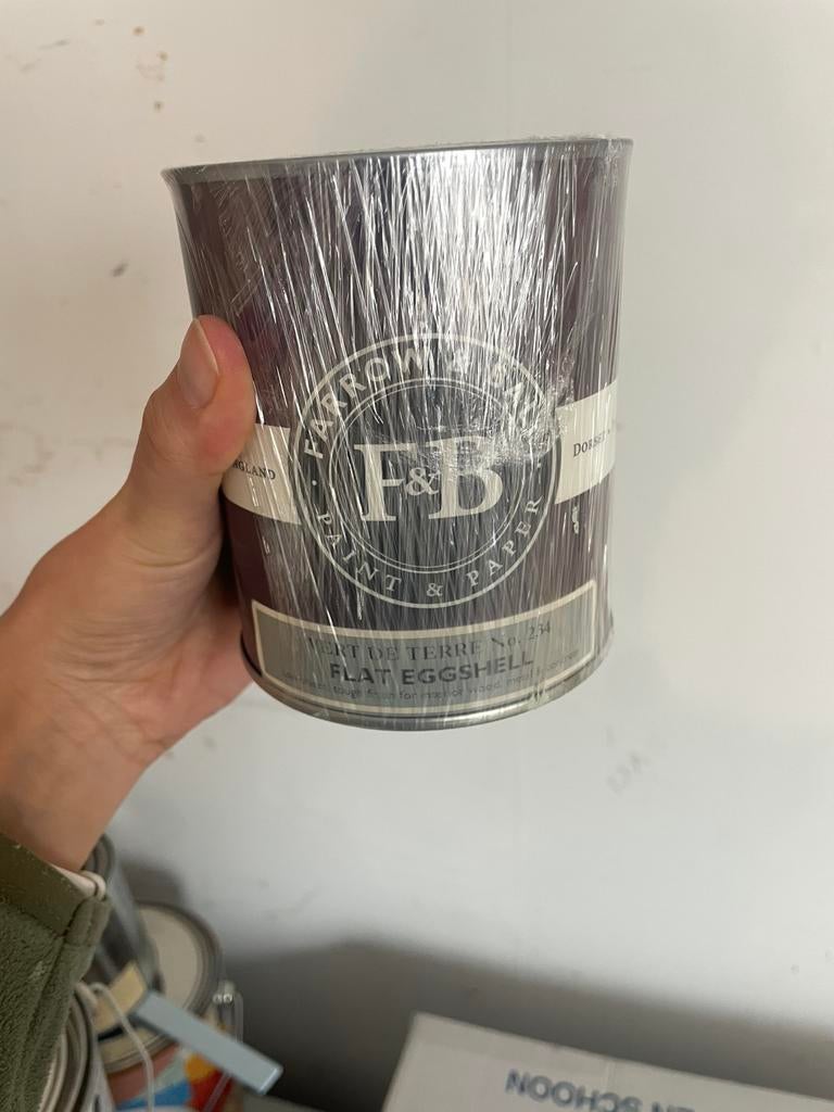 Farrow & Ball Vert de Terre no. 234, Minder dan 5 liter, Ophalen of Verzenden, Nieuw, Lak