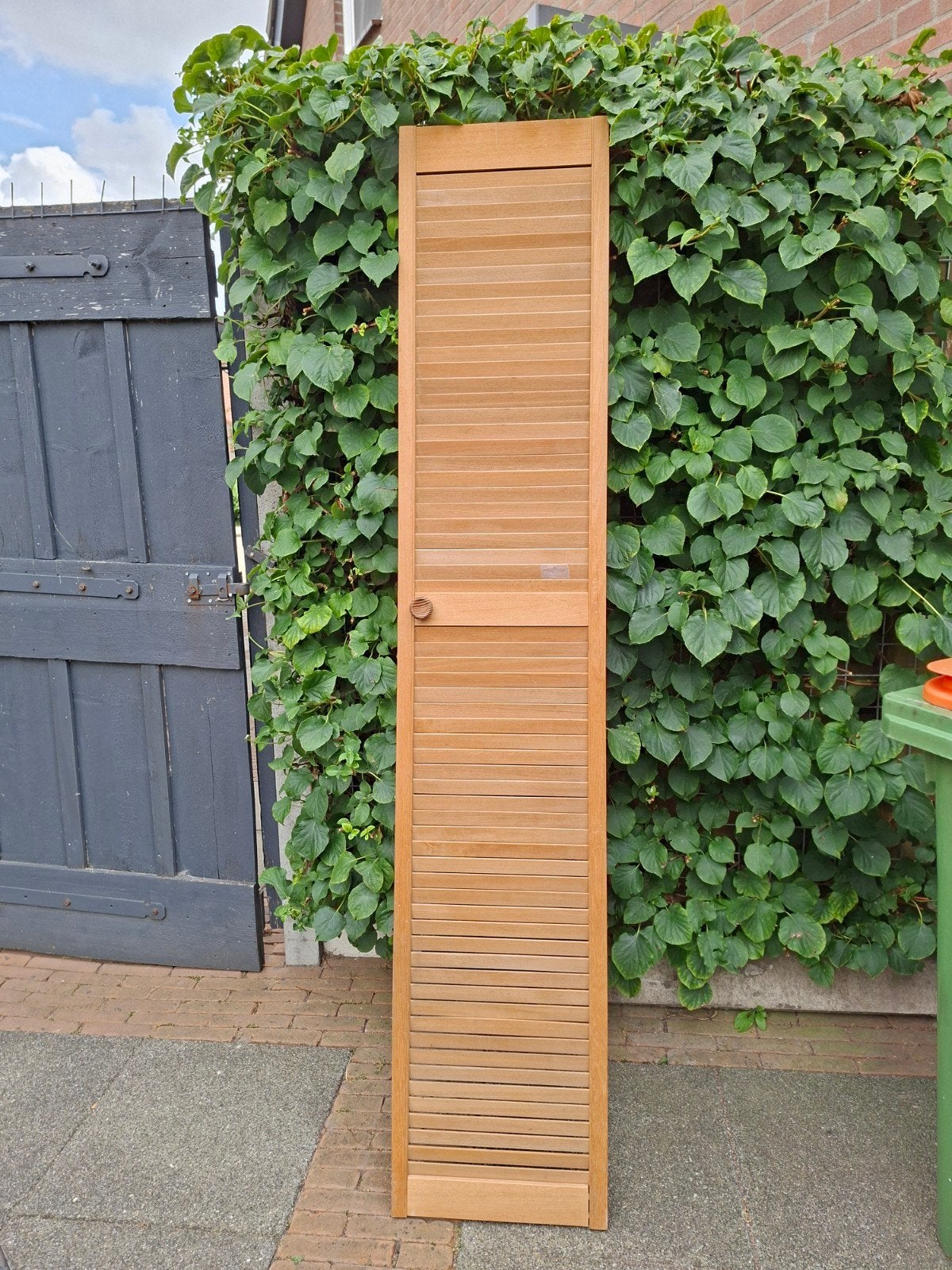 Louvre deur van hout, Doe-het-zelf en Verbouw, Deuren en Horren, Ophalen, Gebruikt, Minder dan 80 cm, Binnendeur