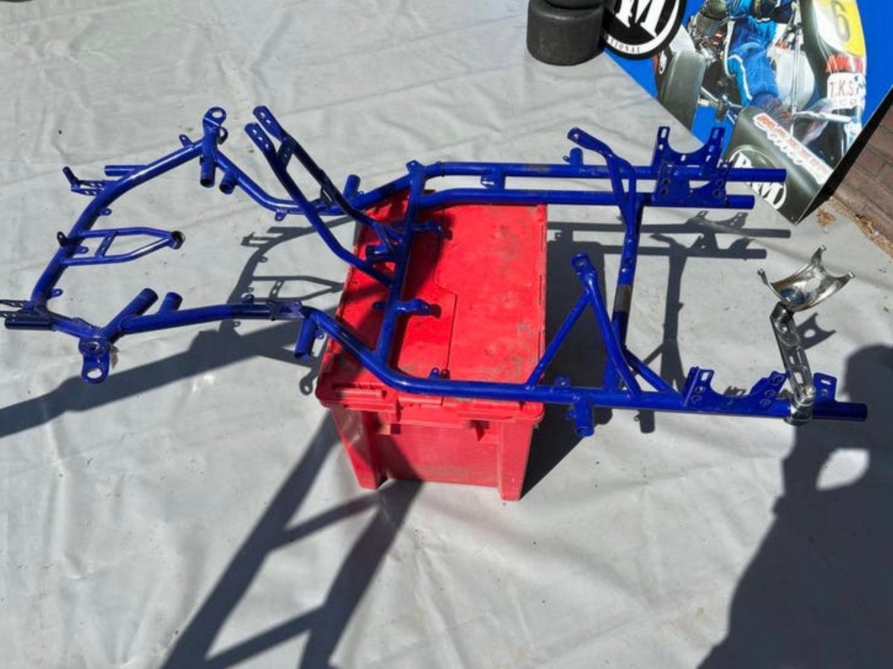 Ckr kart frame - Zo goed als nieuw, Sport en Fitness, Karting, Ophalen, Zo goed als nieuw, Onderdelen Kart