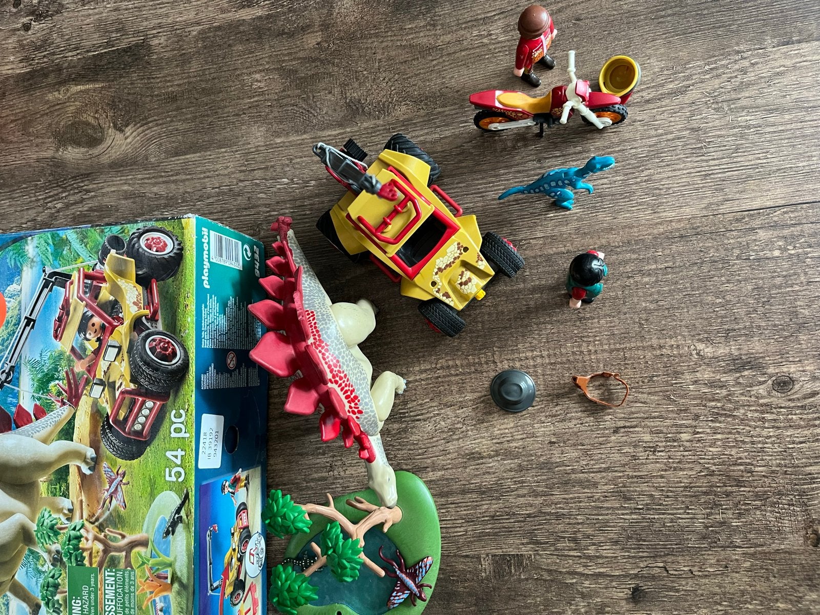 Playmobil The Explorers 9432 Stegosaurus met Quad, Ophalen of Verzenden, Gebruikt, Complete set
