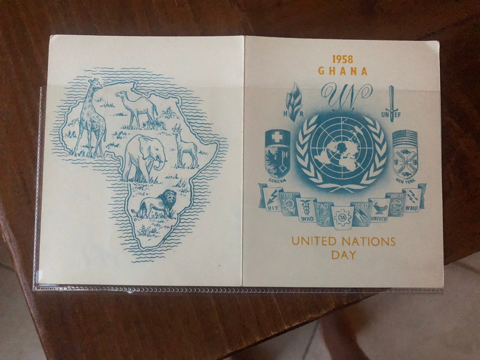 075 Ghana souvenierboekje 1958, Ophalen of Verzenden, Envelop