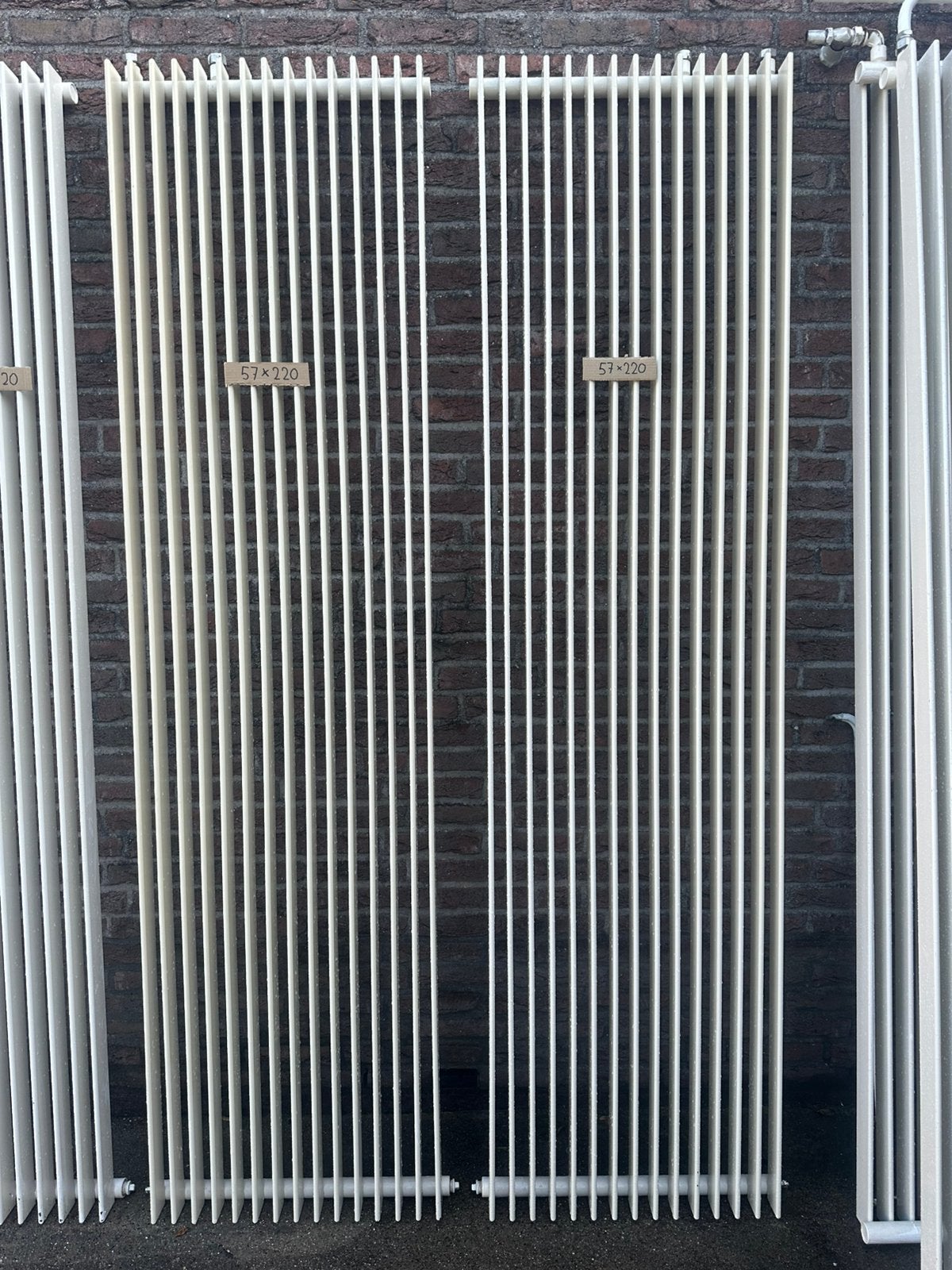 Wand radiatoren 4st, Ophalen, Gebruikt, Radiator, 30 tot 80 cm