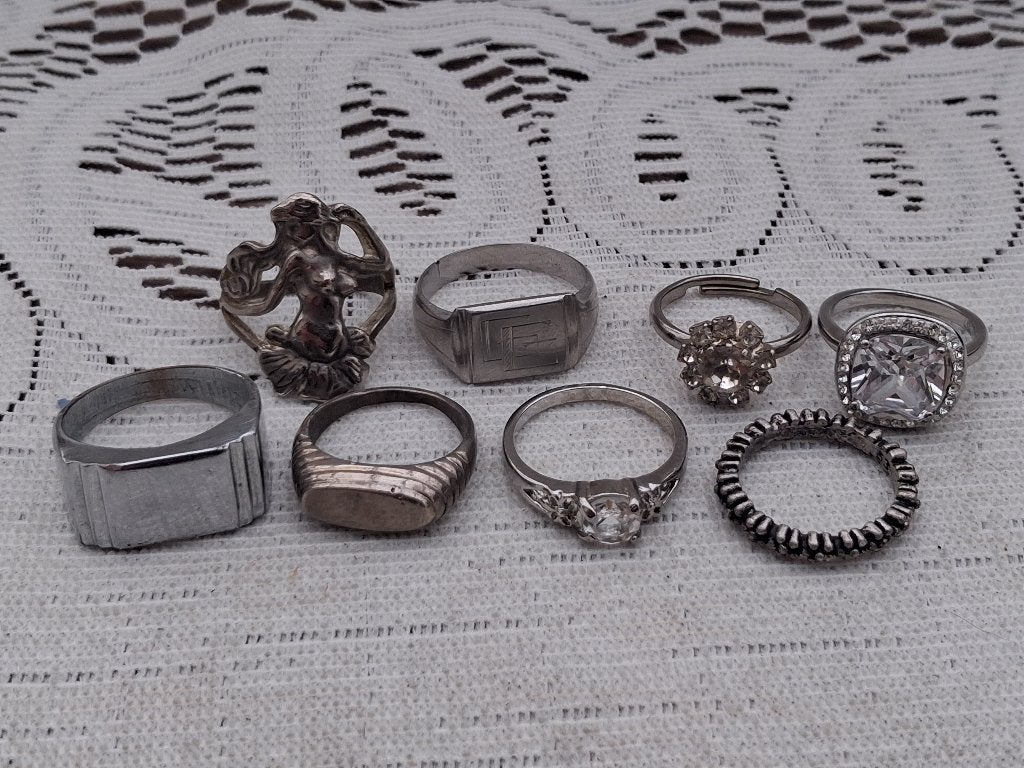 Vintage sieraden, Verzenden, Overige materialen, Ring, Met edelsteen