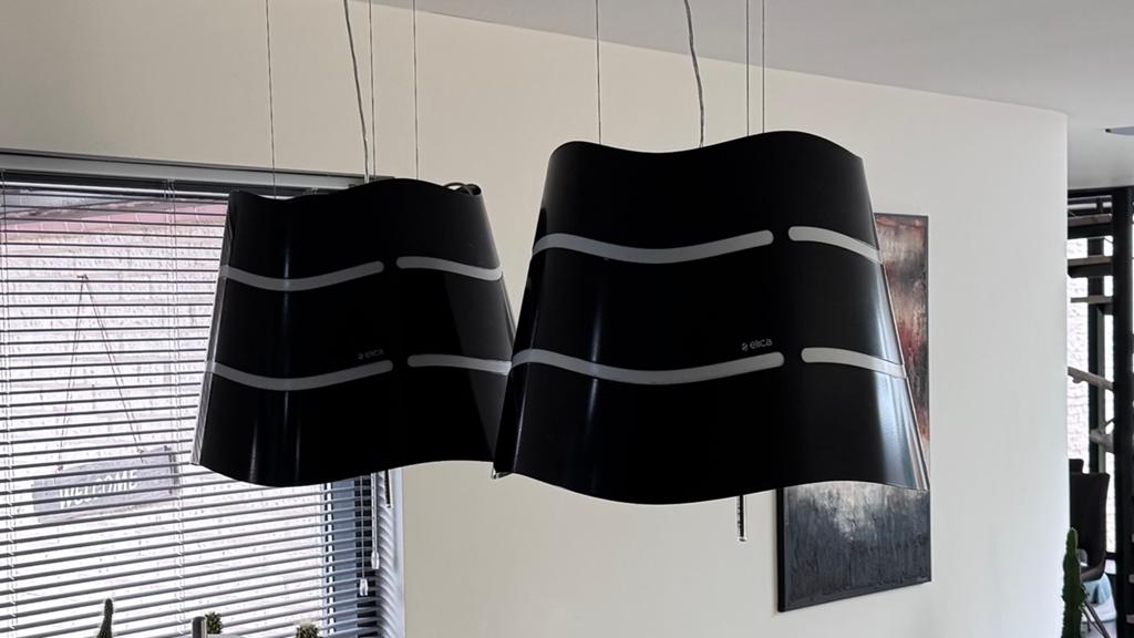 2 Elica Wave Design afzuigkappen, Witgoed en Apparatuur, Afzuigkappen, Gebruikt, Vrijstaand, Overige typen, Recirculatie, Ophalen