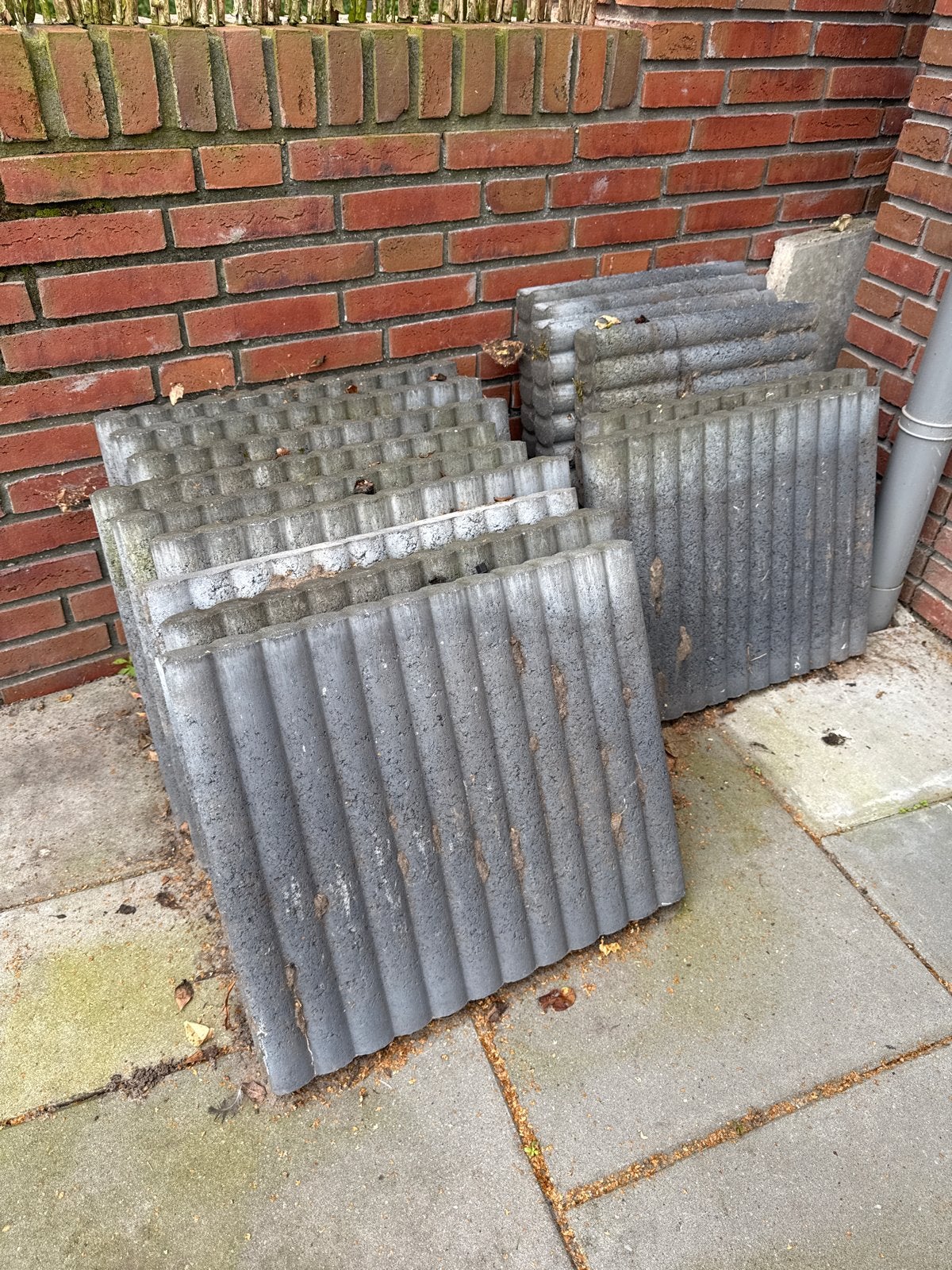 GRATIS border tegels!, Doe-het-zelf en Verbouw, Dakpannen en Dakbedekking, Ophalen, Overige materialen, Gebruikt, Overige typen