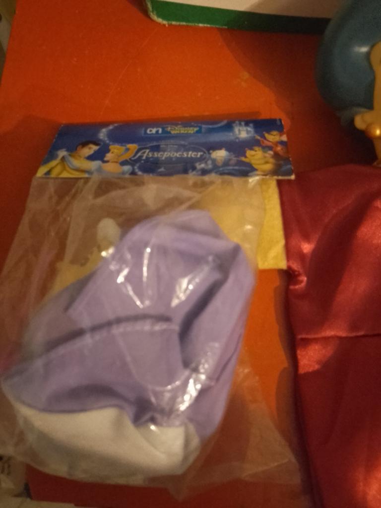 Disney Assepoester handpoppen set (4 stuks), Ophalen of Verzenden, Zo goed als nieuw, Overige typen
