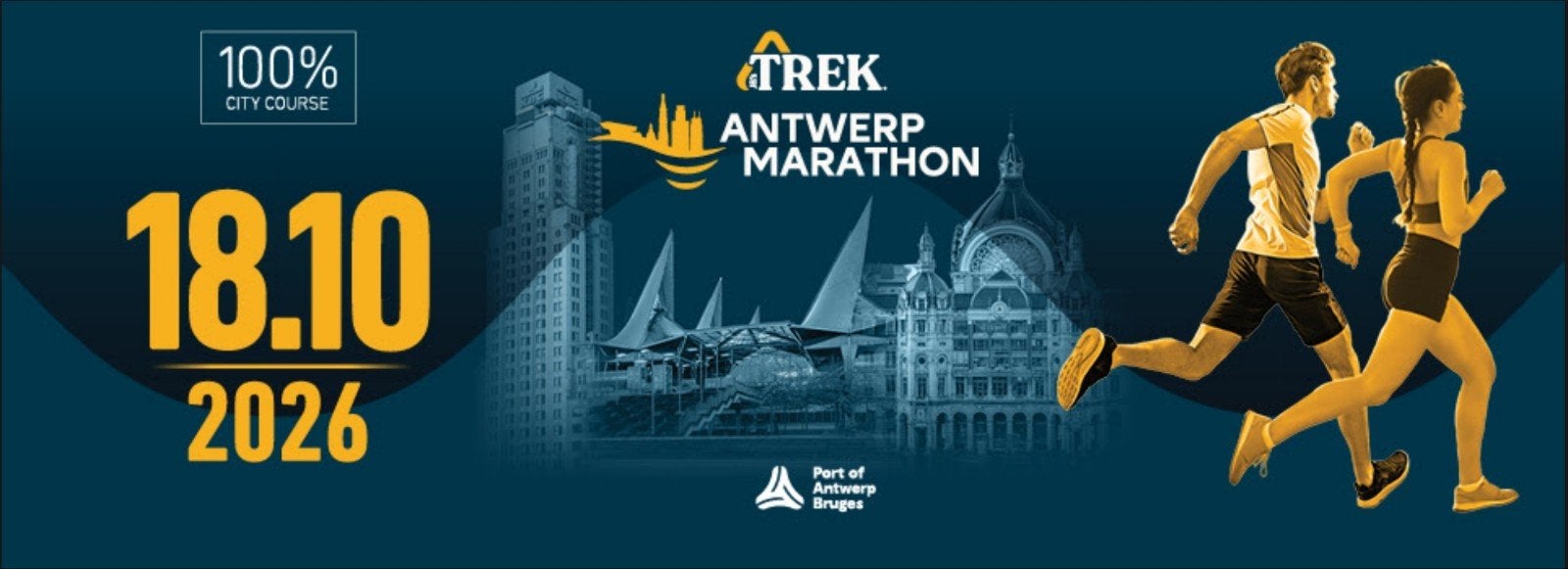 Startnummer Halvemarathon Antwerpen 18 okt