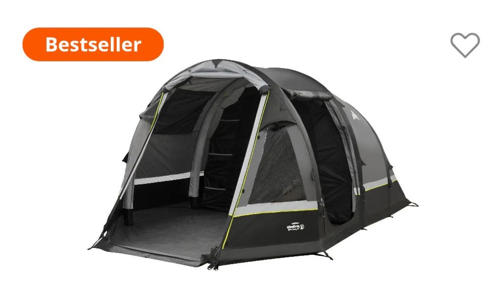 Tent Amber 4 easy air, Ophalen of Verzenden, Zo goed als nieuw, Tot en met 4