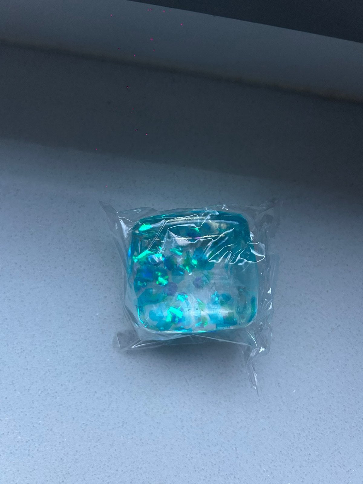 Blauwe Ice Cube Speelgoed - 5 cm, Ophalen of Verzenden, Nieuw, Jongen of Meisje