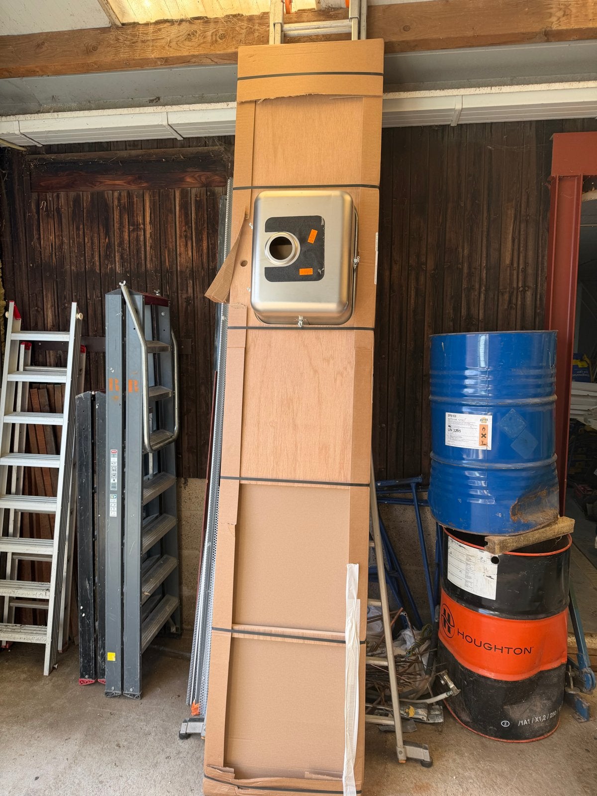 Multieplex aanrechtblad 304x60cm met verdiepte gootsteen, Overige typen, Ophalen of Verzenden, Nieuw, Hout