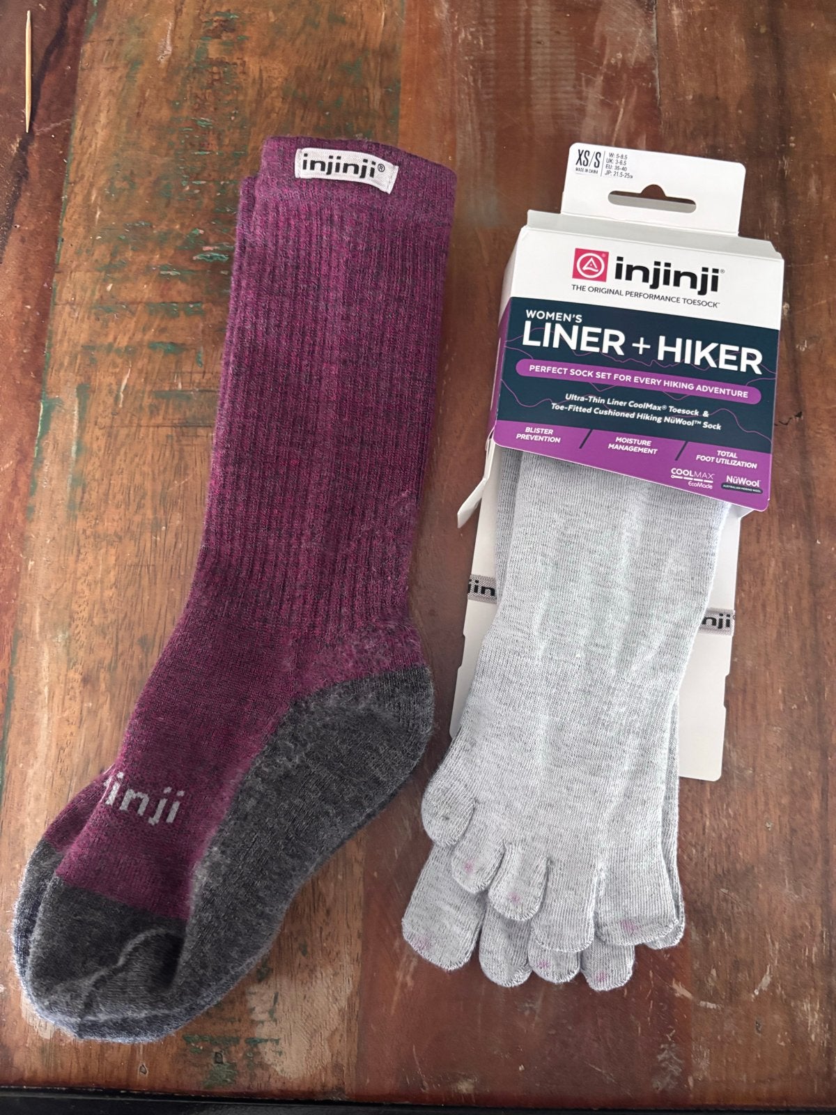 Injinji Liner + Hiker sokken set - XS/S, Sokken en Kniesokken, Nieuw, Overige maten, Ophalen of Verzenden
