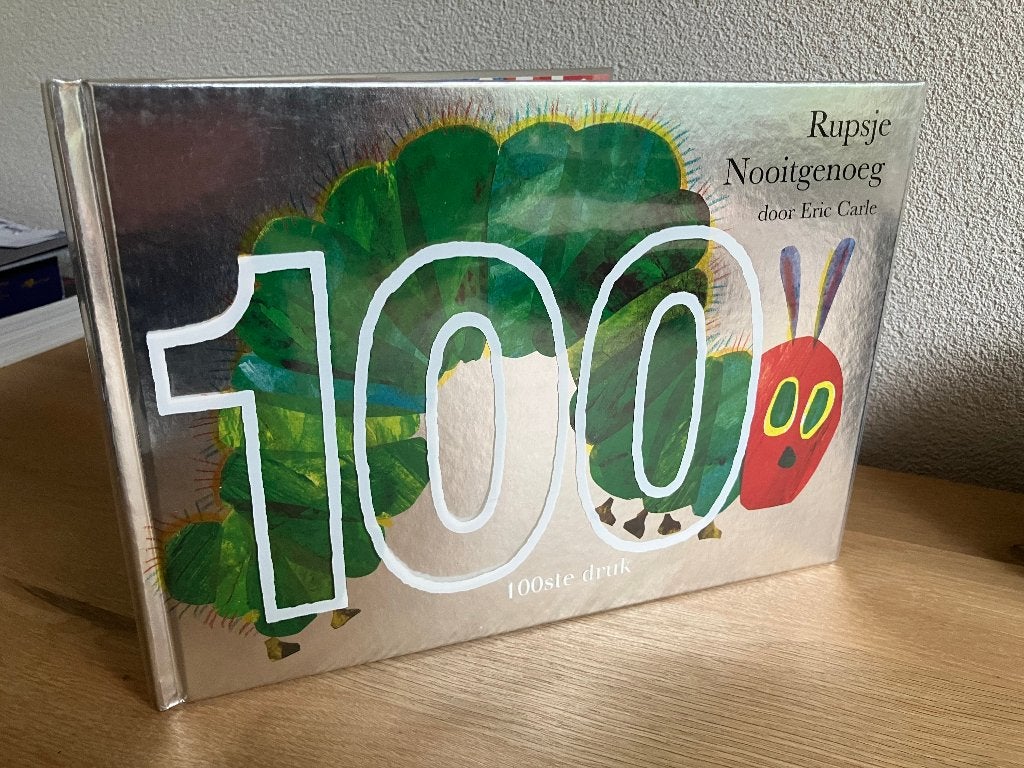 Rupsje Nooitgenoeg 100ste druk Eric Carle Jubileumeditie2011, Ophalen of Verzenden, Nieuw, Eric Carle, Prentenboek
