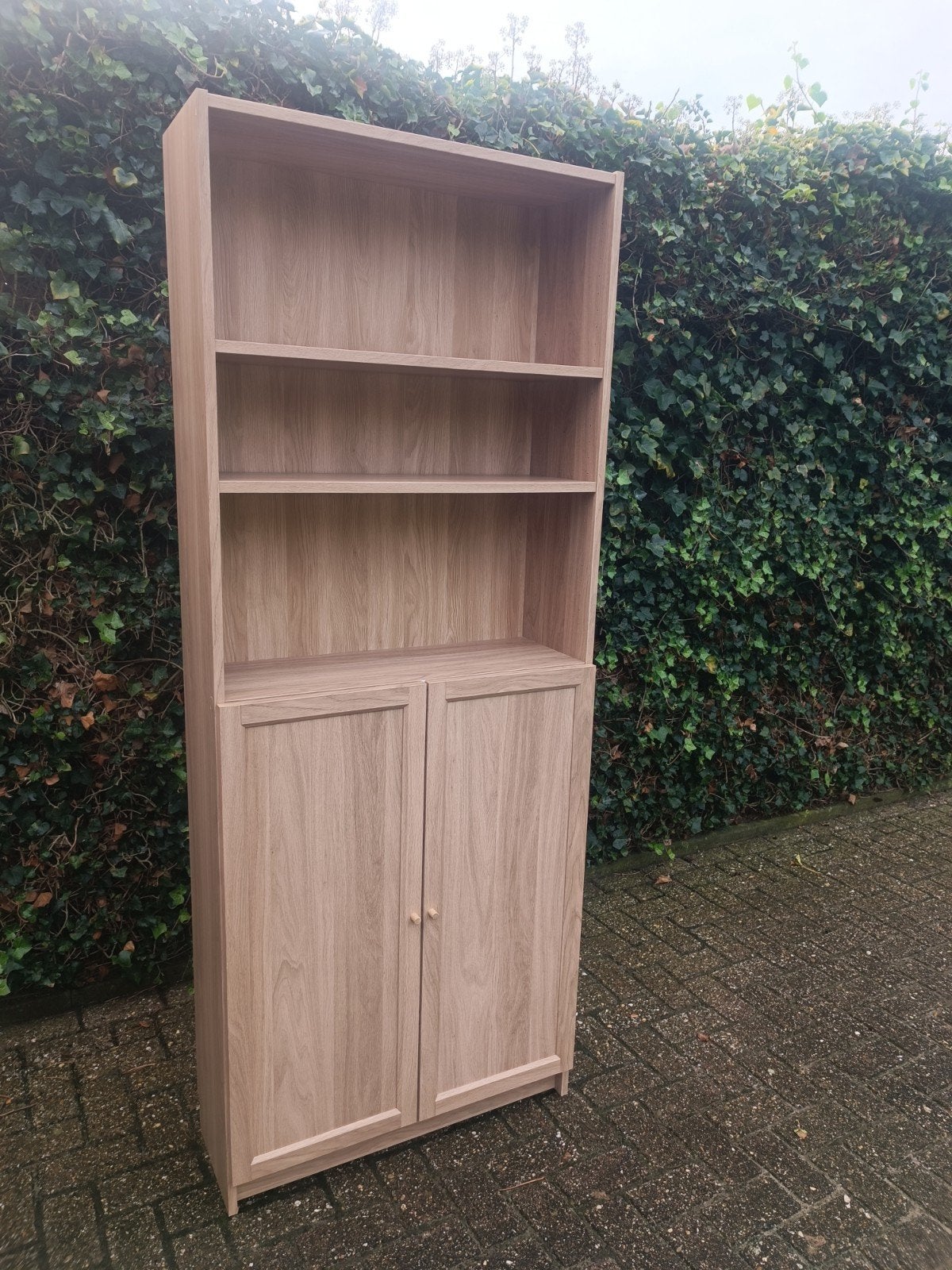 bijna nieuwe stellingkast met deurtjes., Ophalen, Met deur(en), Nieuw, 50 tot 100 cm