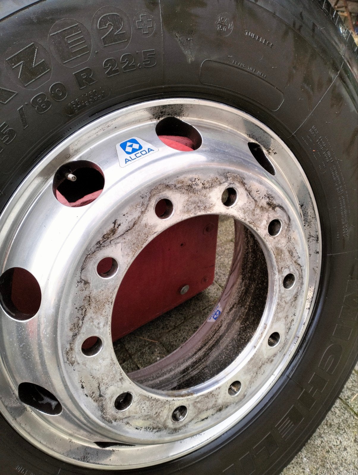 alcoa aluminium velg met band, Ophalen