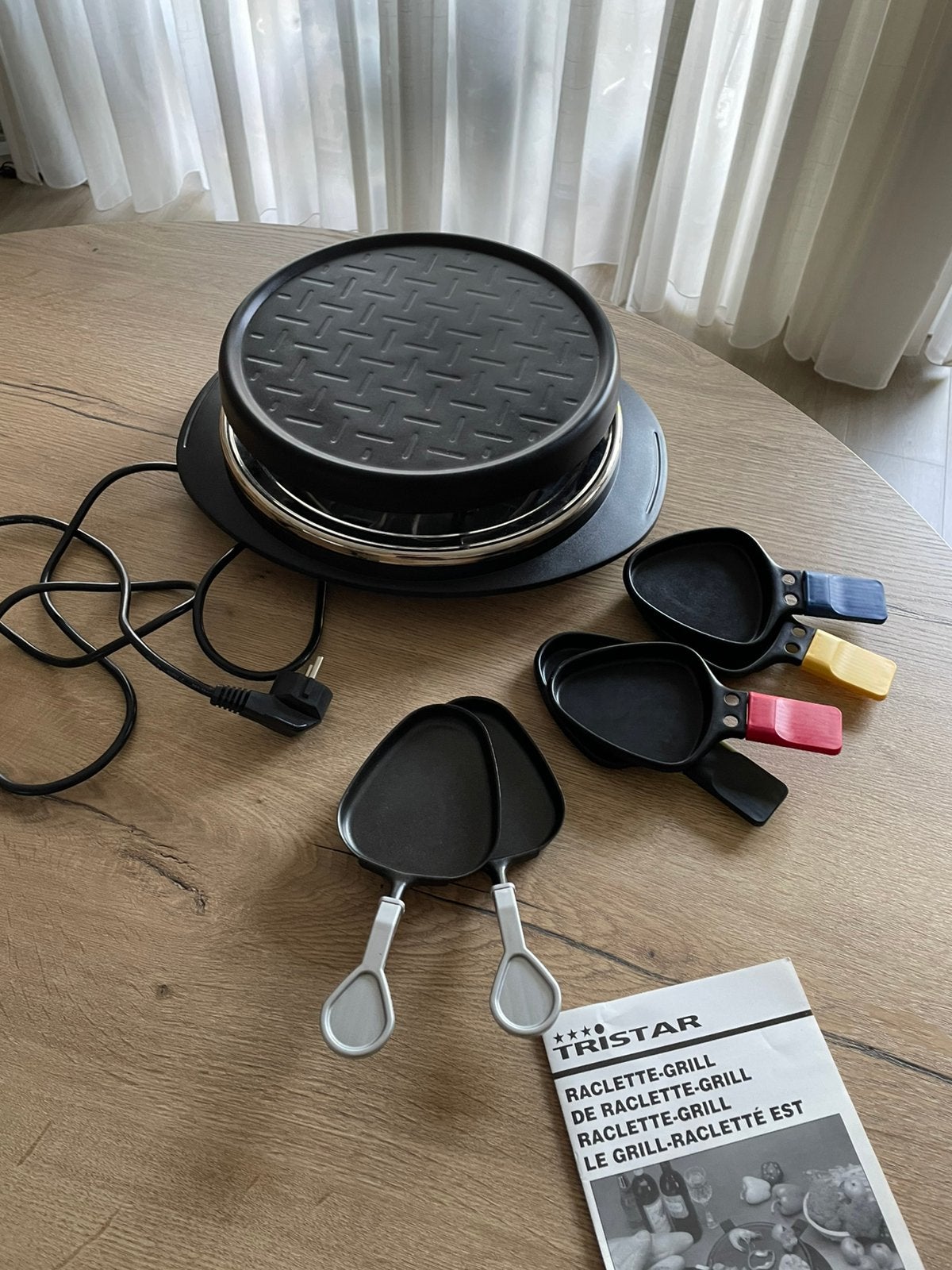 Raclette grill 800 watt, Ophalen of Verzenden, Gebruikt, 4 t/m 7 personen