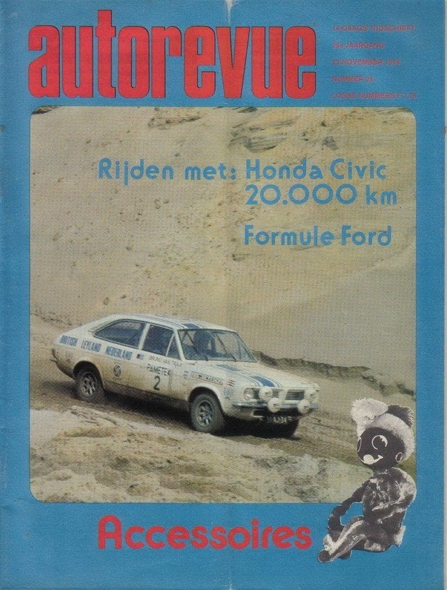 Autorevue 24 1974 : Rover Turbo - Daf 46 - Honda Civic aut, Ophalen of Verzenden, Gelezen, Algemeen