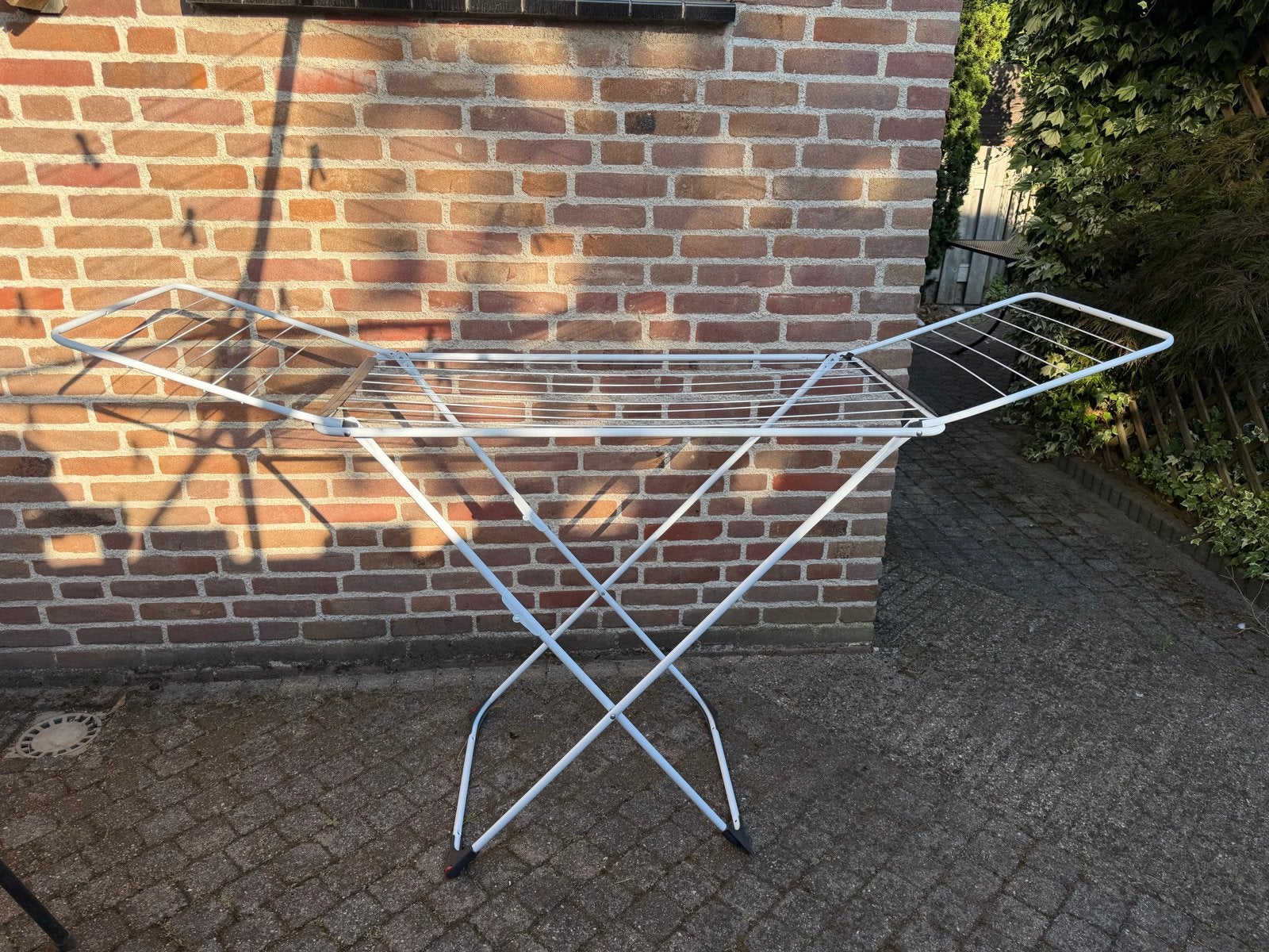 Opvouwbaar droogrek - wit, Ophalen, Gebruikt, Wasrek