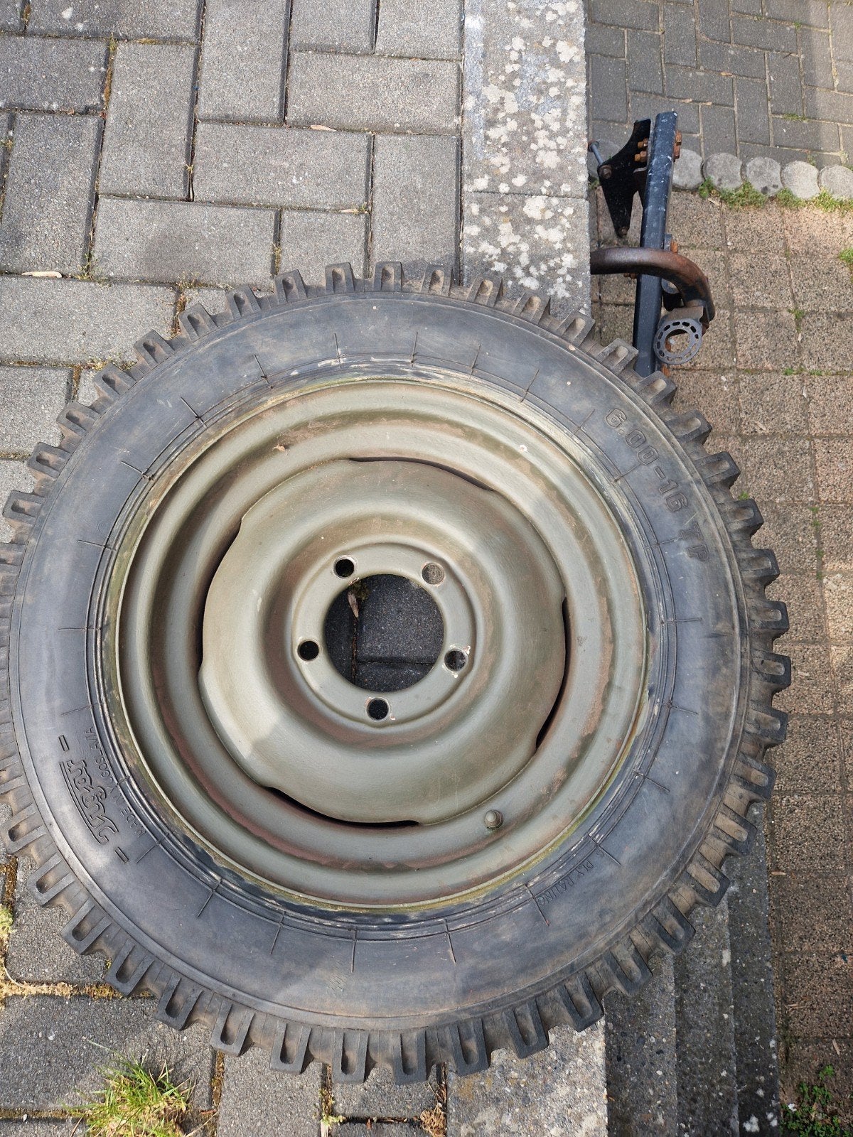 Willy  jeep banden met velg 6x16, Gebruikt, Banden en Velgen, Overige maten, Ophalen of Verzenden
