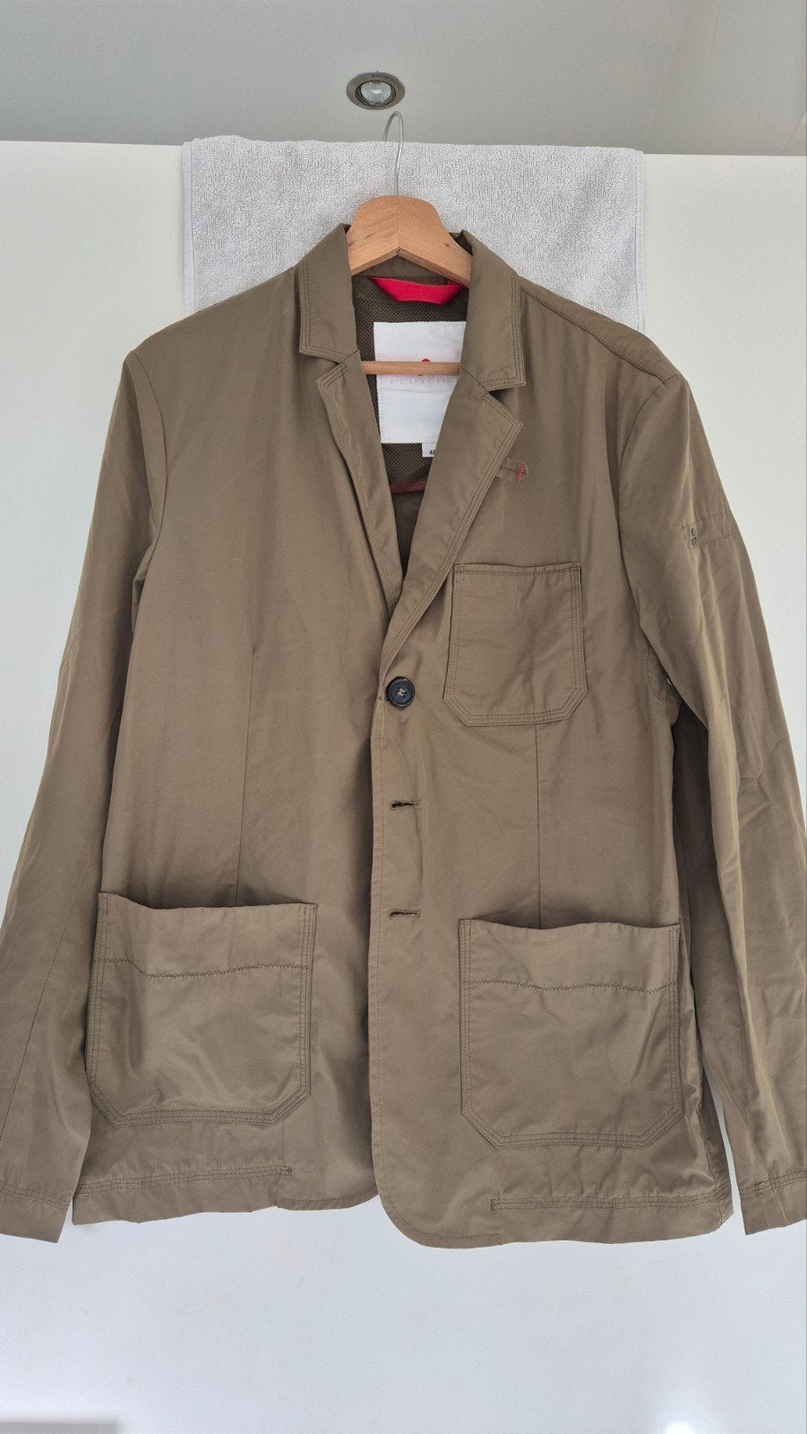 ZGAN! PEUTEREY BLAZER SUPER DUN OLIJF GROEN MT 46, Ophalen of Verzenden, Zo goed als nieuw, Peuterey, Groen