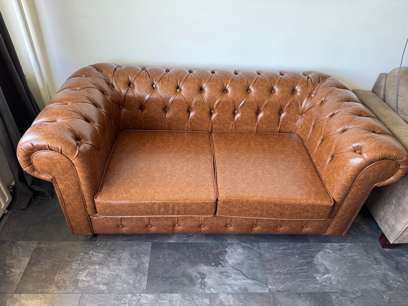 Chesterfield Bank, Huis en Inrichting, Ophalen, Chesterfield Bank, 150 tot 200 cm, Tweepersoons