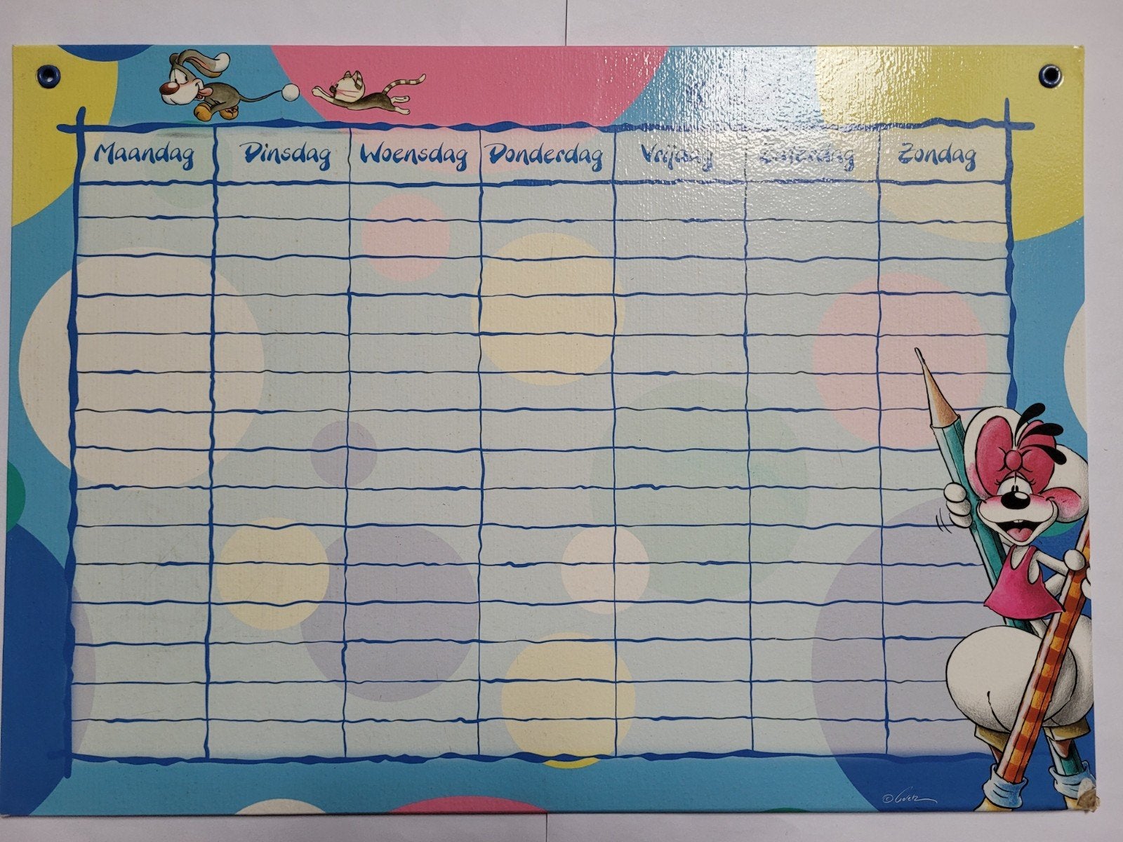 Diddle magnetisch whiteboard, Verzamelen, Diddl, Ophalen, Gebruikt, Overige typen