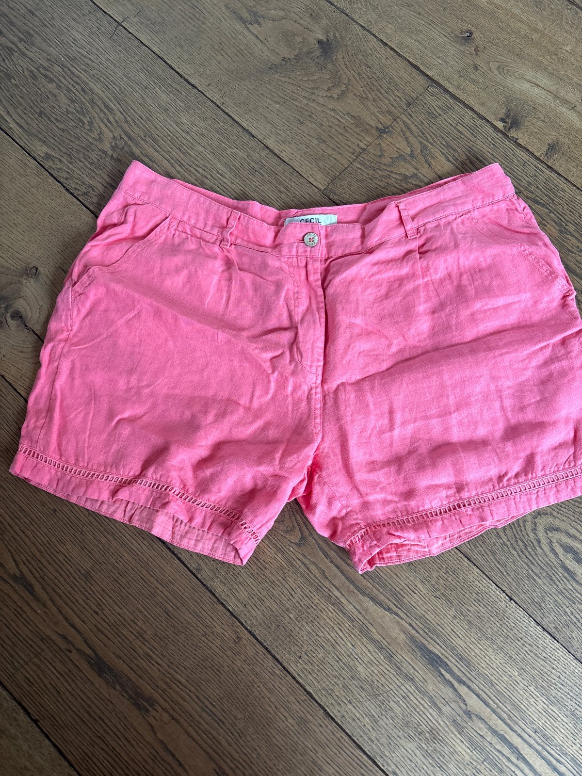 Cecil korte broek linnen roze maat 34 / 44, Kort, Maat 42/44 (L), Ophalen of Verzenden, Zo goed als nieuw