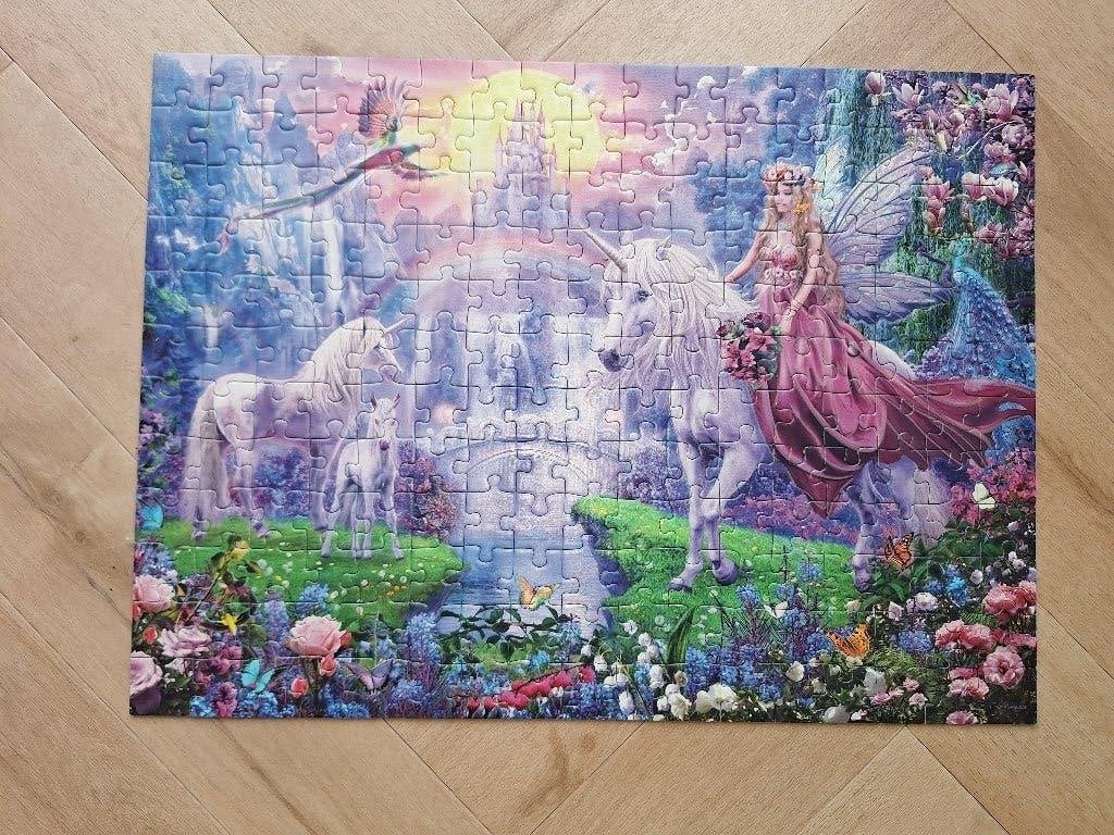 Ravensburger Magische eenhoornnacht puzzel - 200 stukjes, Ophalen of Verzenden, Minder dan 500 stukjes, Gebruikt, Legpuzzel