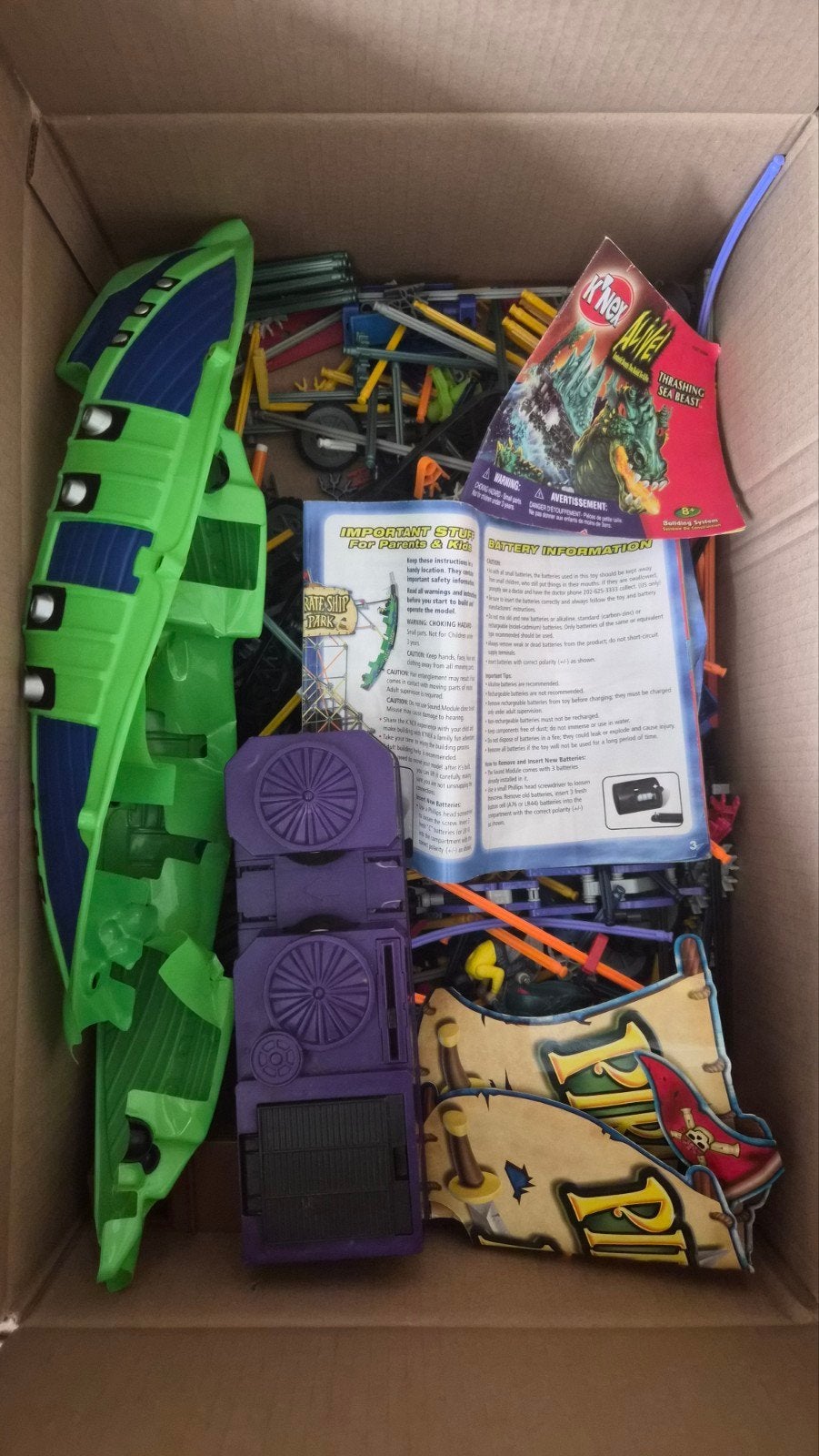 K'nex Thrashing Sea Beast Roller coaster, Ophalen, Gebruikt, K'nex