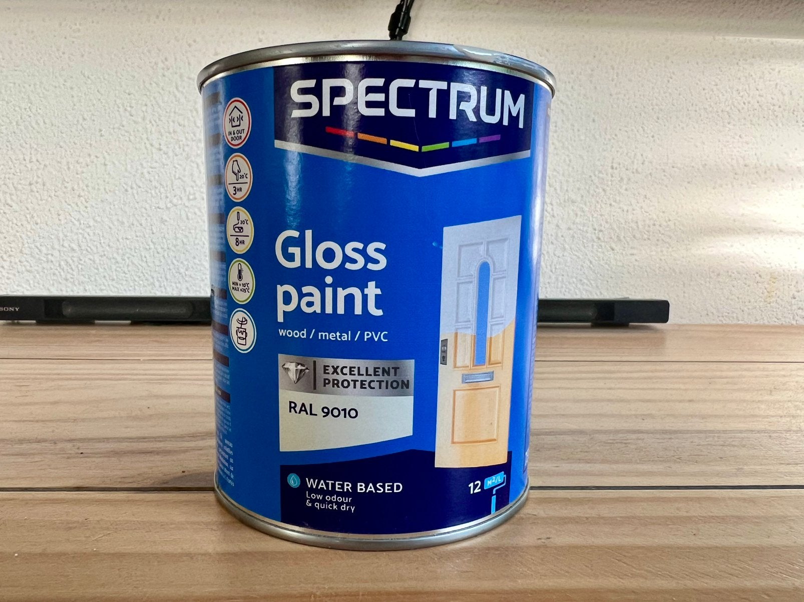 Spectrum glosspaint RAL 9010 nieuw, Doe-het-zelf en Verbouw, Ophalen, Nieuw, Wit, Lak