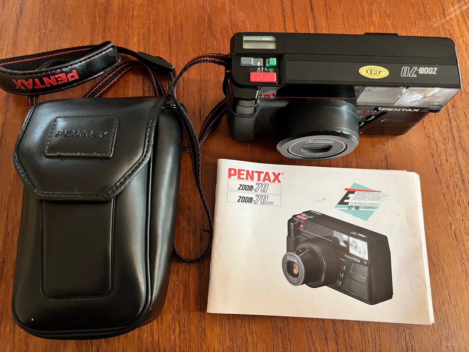 Pentax Zoom 70 camera met tas en handleiding, Audio, Tv en Foto, Ophalen of Verzenden, Gebruikt, Compact, Pentax