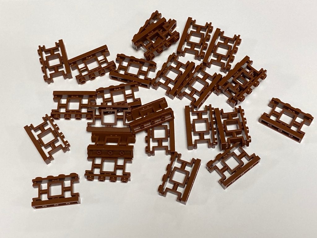 Partij 25x 1x4x2 Lego Aziatische sier hekjes diverse kleuren, Overige thema's, Lego, Nieuw, Ophalen of Verzenden