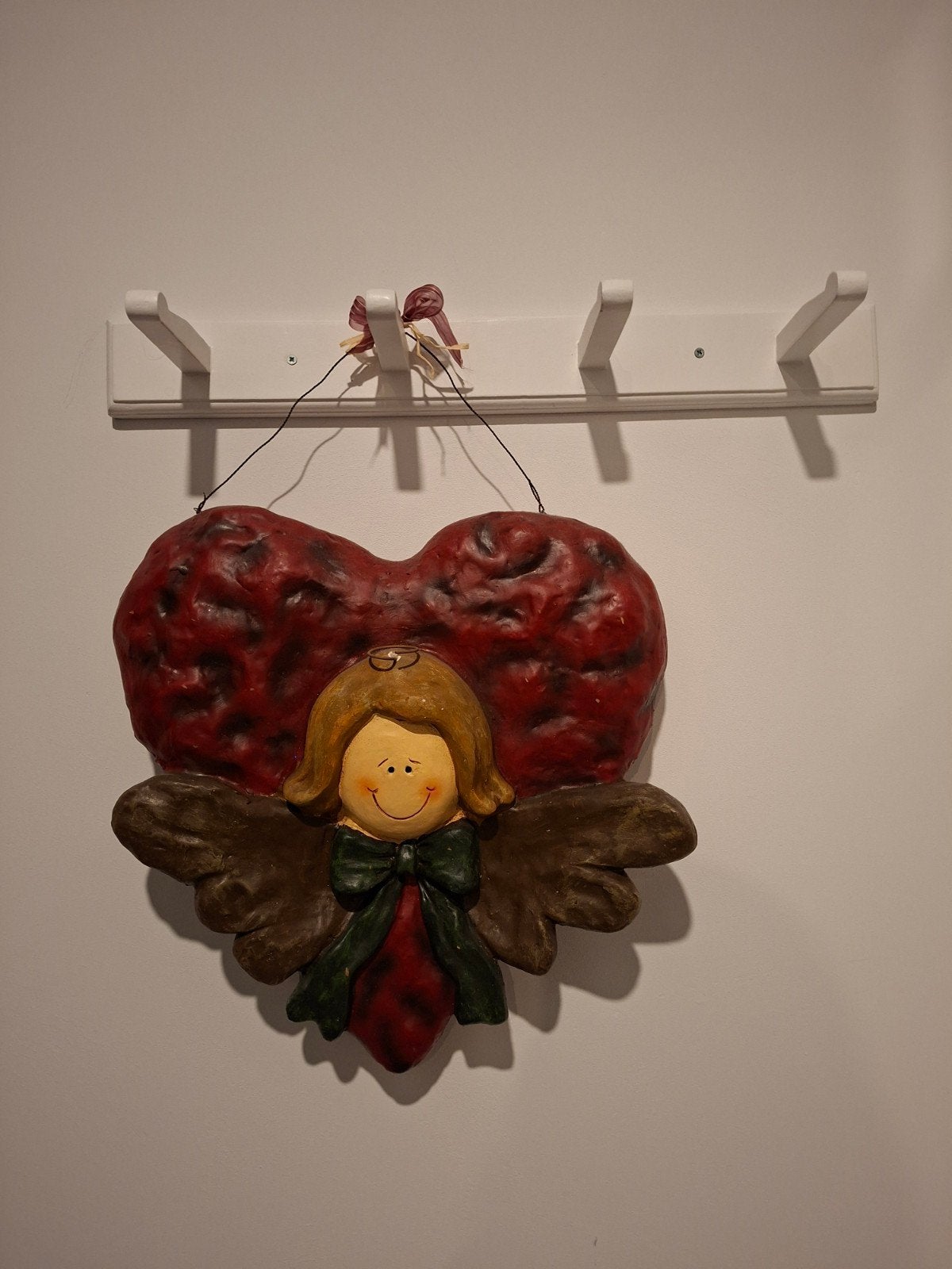 decoratief hart met engel te koop - 3D, Verzamelen, Ophalen of Verzenden, Zo goed als nieuw, Overige typen