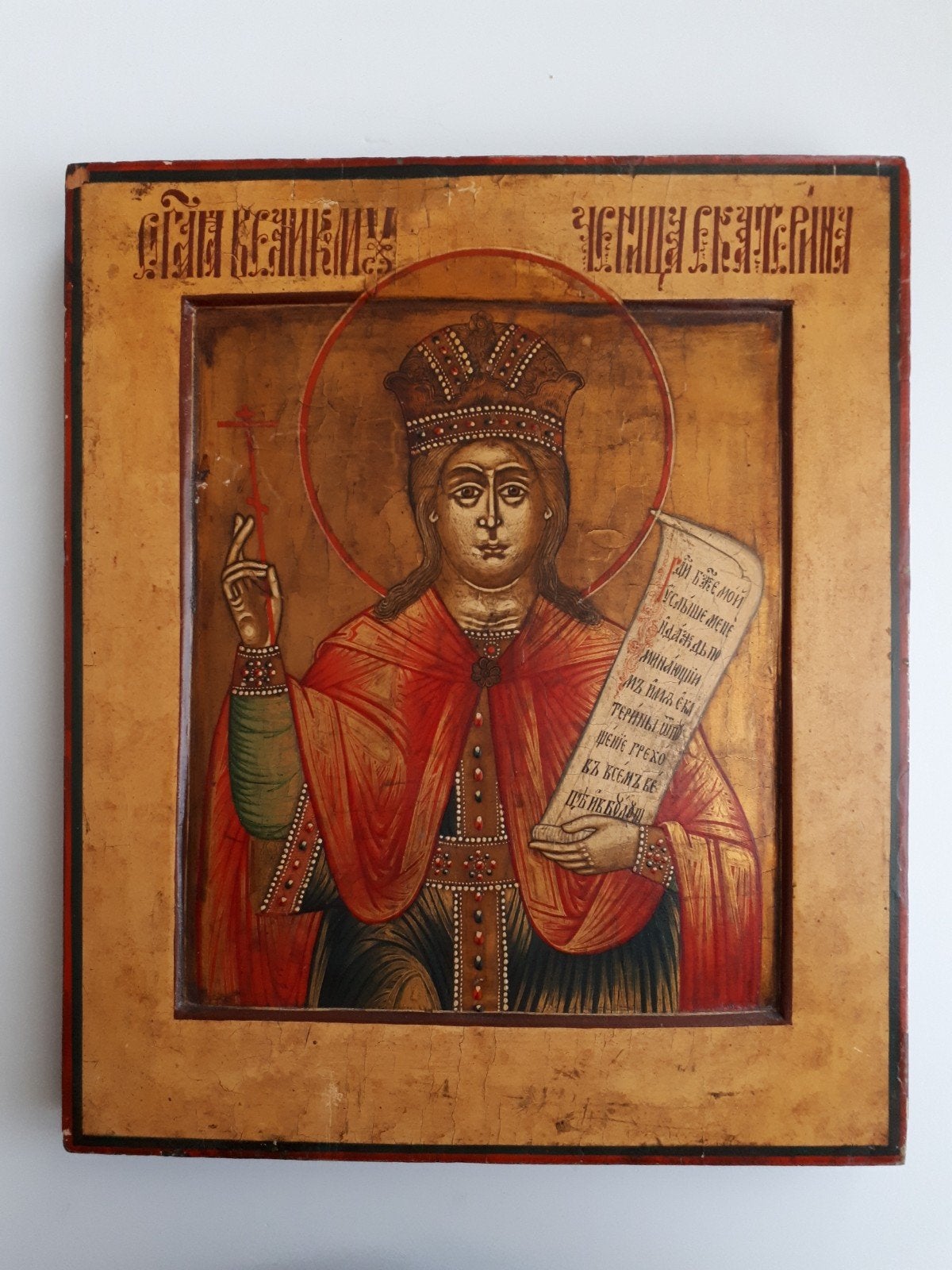 Antiek Russisch Icoon, 19e eeuw, ikoon, Ophalen of Verzenden