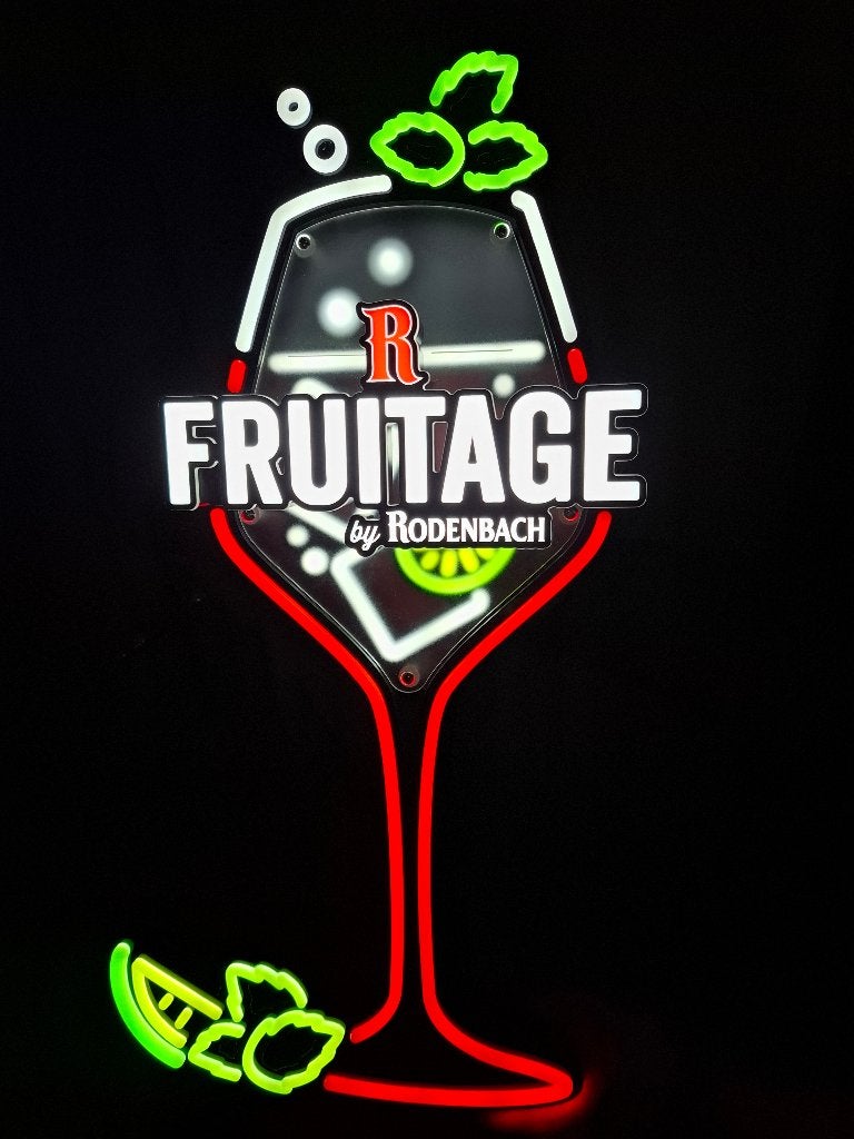 Prachtige lichtreclame Rodenbach Fruitage, Ophalen of Verzenden, Nieuw, Lichtbak of (neon) lamp