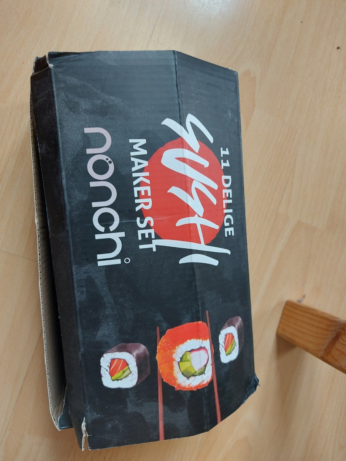 Nonchi 11-delige Sushi Maker Set - Maak hartjes sushi!, Ophalen, Kunststof, Zwart, Overige merken