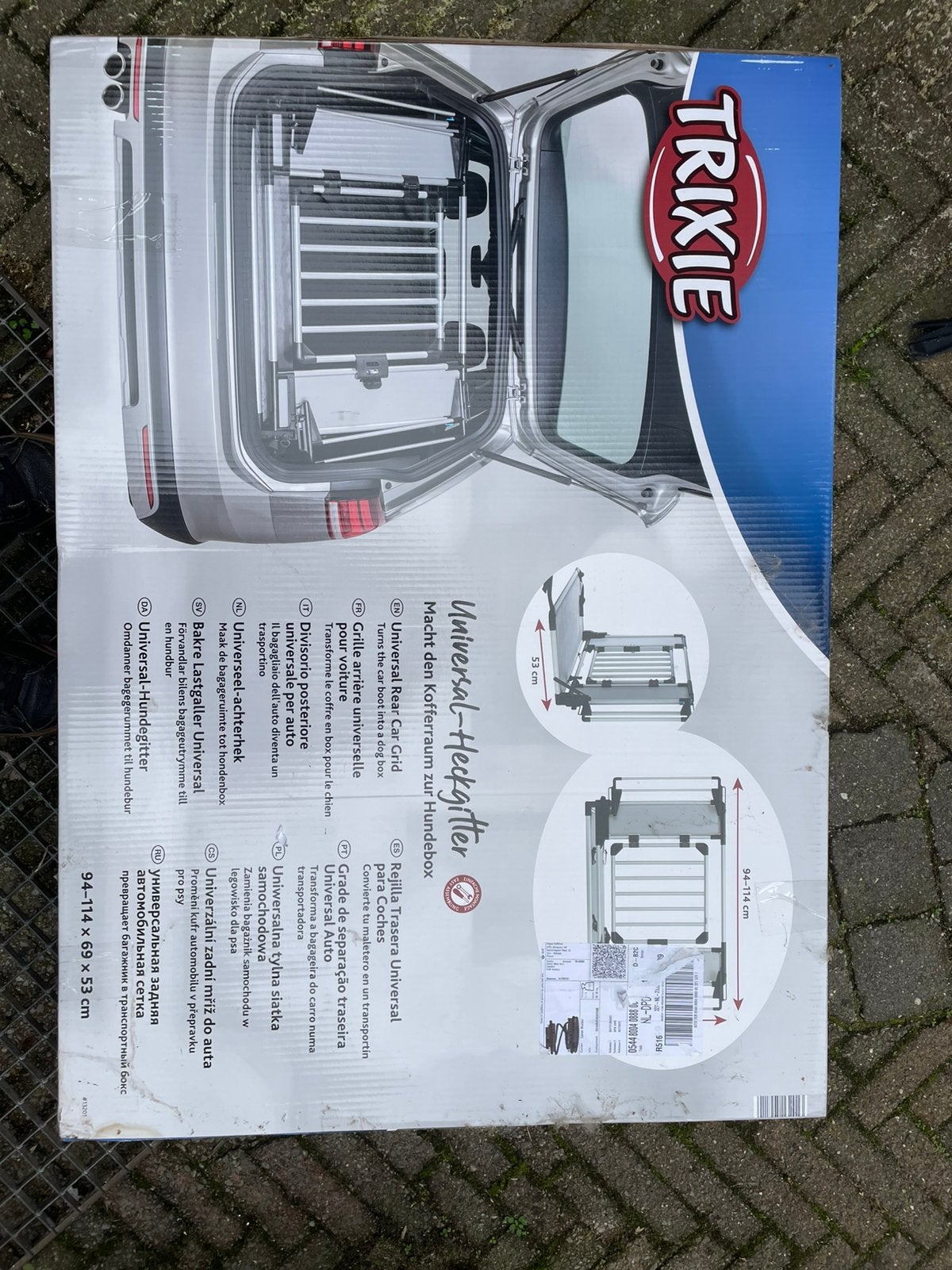 Trixie universal traliehek voor kofferbak, Ophalen, Nieuw
