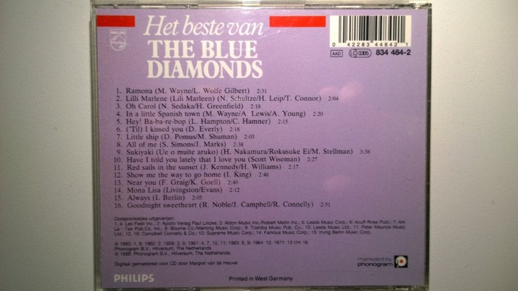 The Blue Diamonds - Het Beste Van, Ophalen of Verzenden, Zo goed als nieuw, Pop, Album