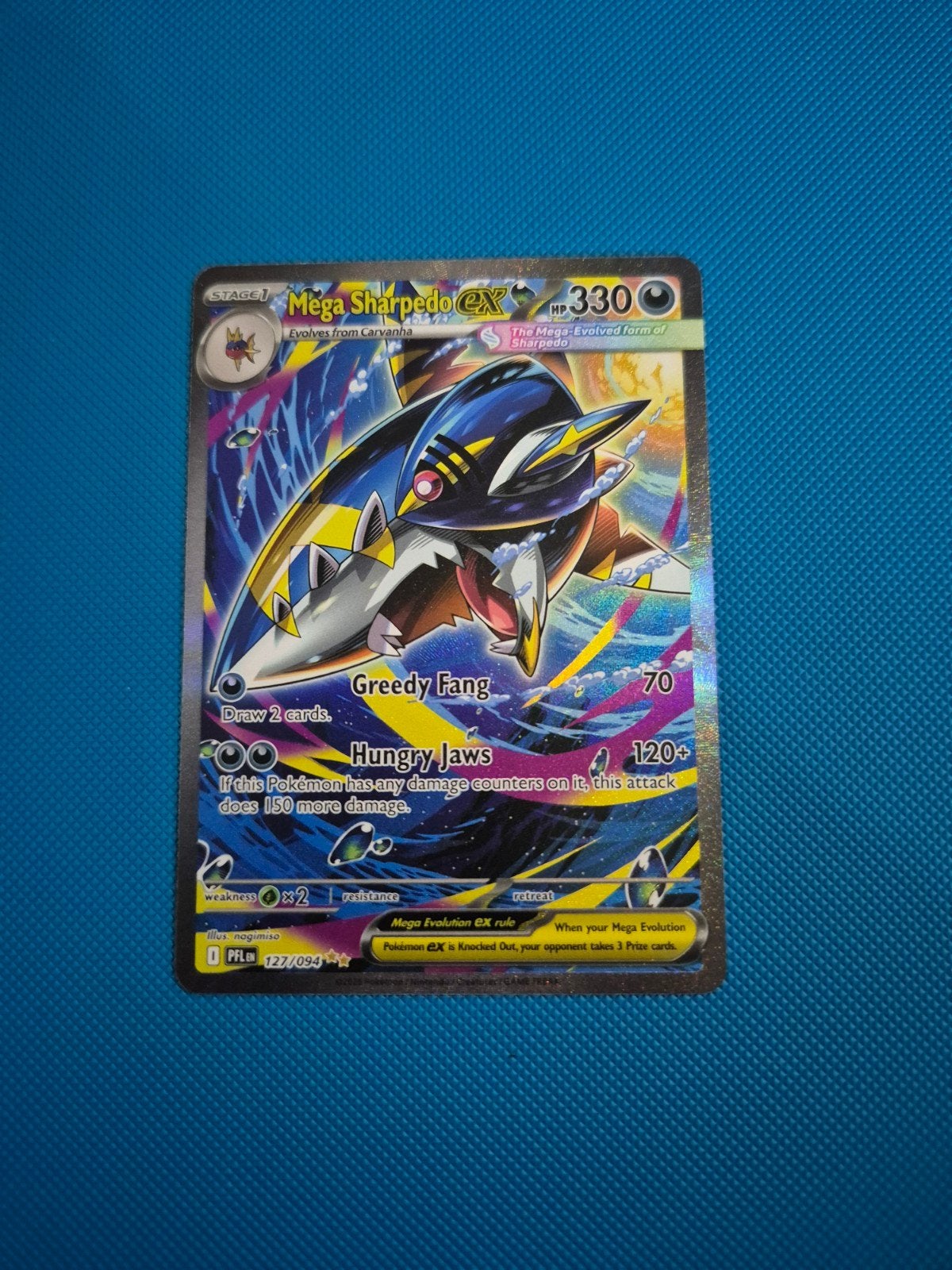 Mega Sharpedo EX Pokémon kaart 127/094, Ophalen of Verzenden