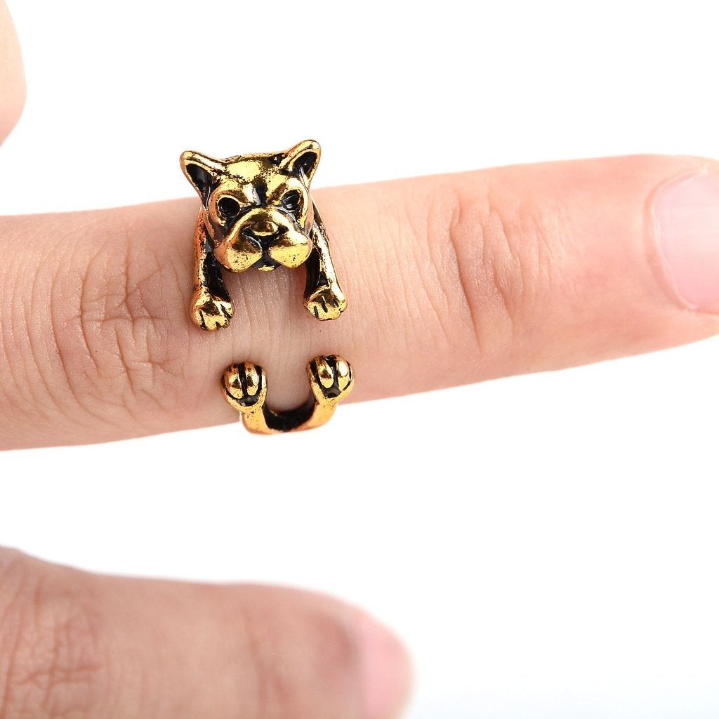goud kleurige ring "bulldog"(niet van goud!!), Klantenservice@action.nl, Verzenden, Nieuw, Zd trading