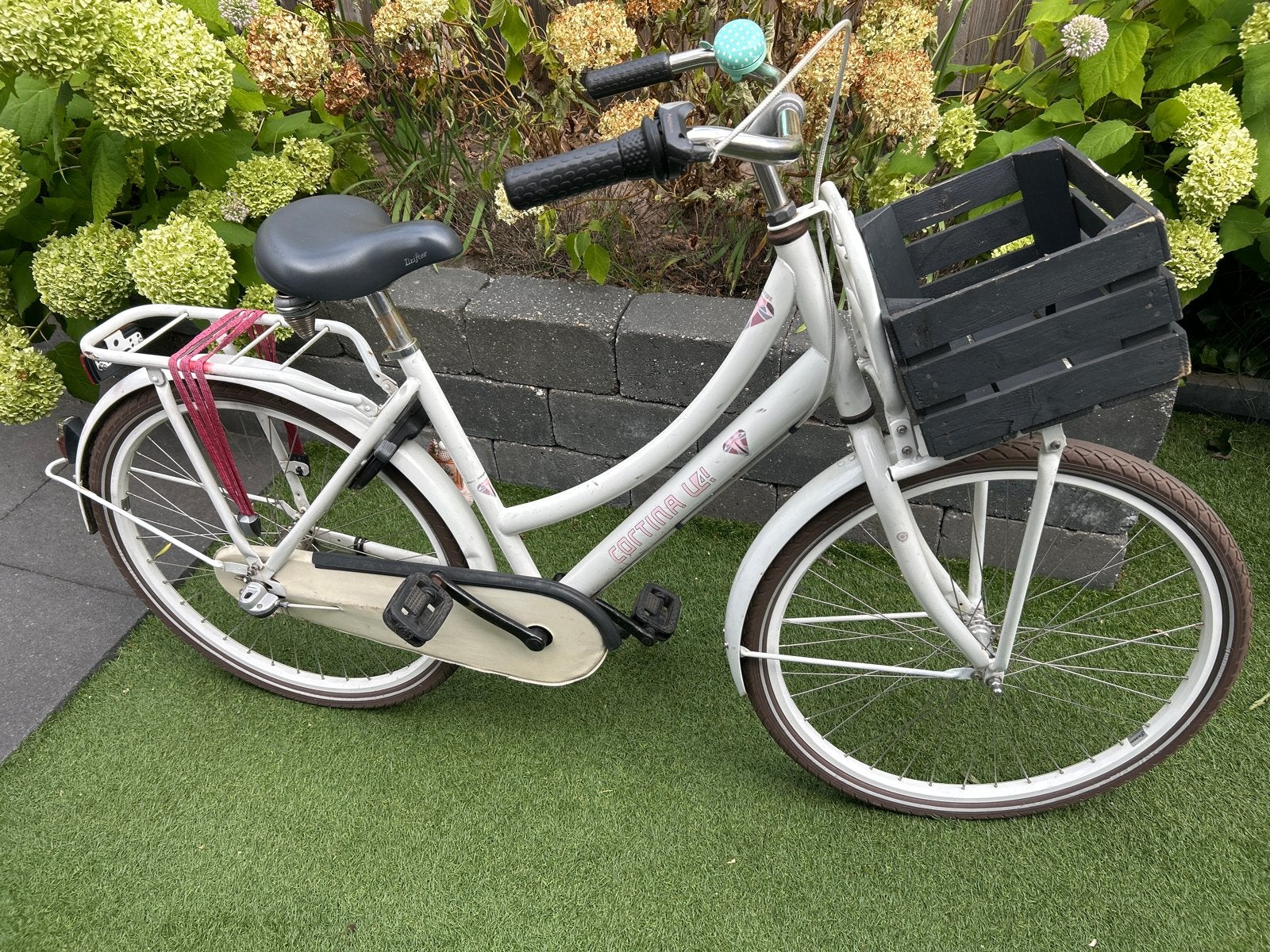 Cortina U4 Transportfiets meisjes fiets - Wit, Terugtraprem, Gebruikt, 56 cm of meer, Ophalen