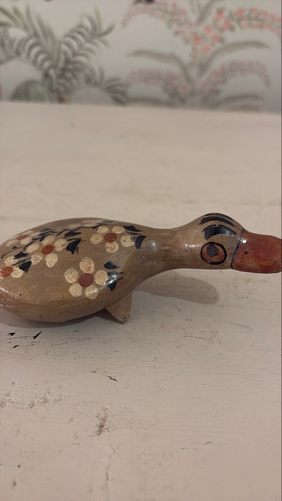 Vintage Mexicaans Aardewerken Eend Ocarina - Tonalá, Ophalen of Verzenden