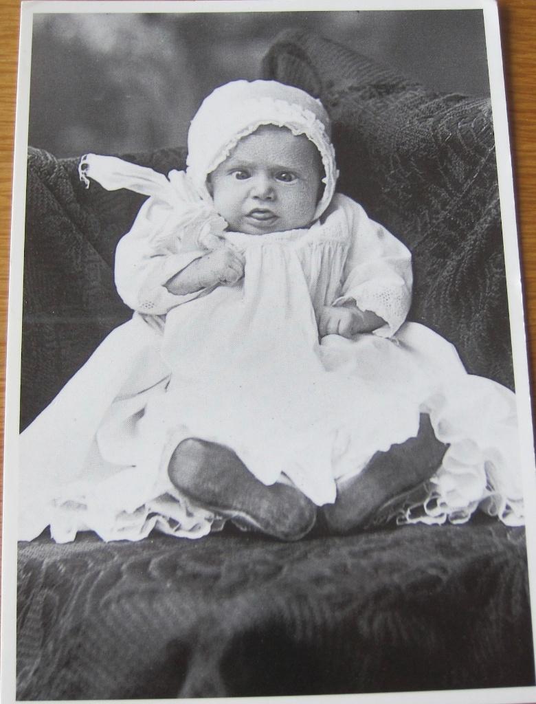 baby - zwart wit vintage foto - nieuw, Verzenden, 1960 tot 1980, Kinderen