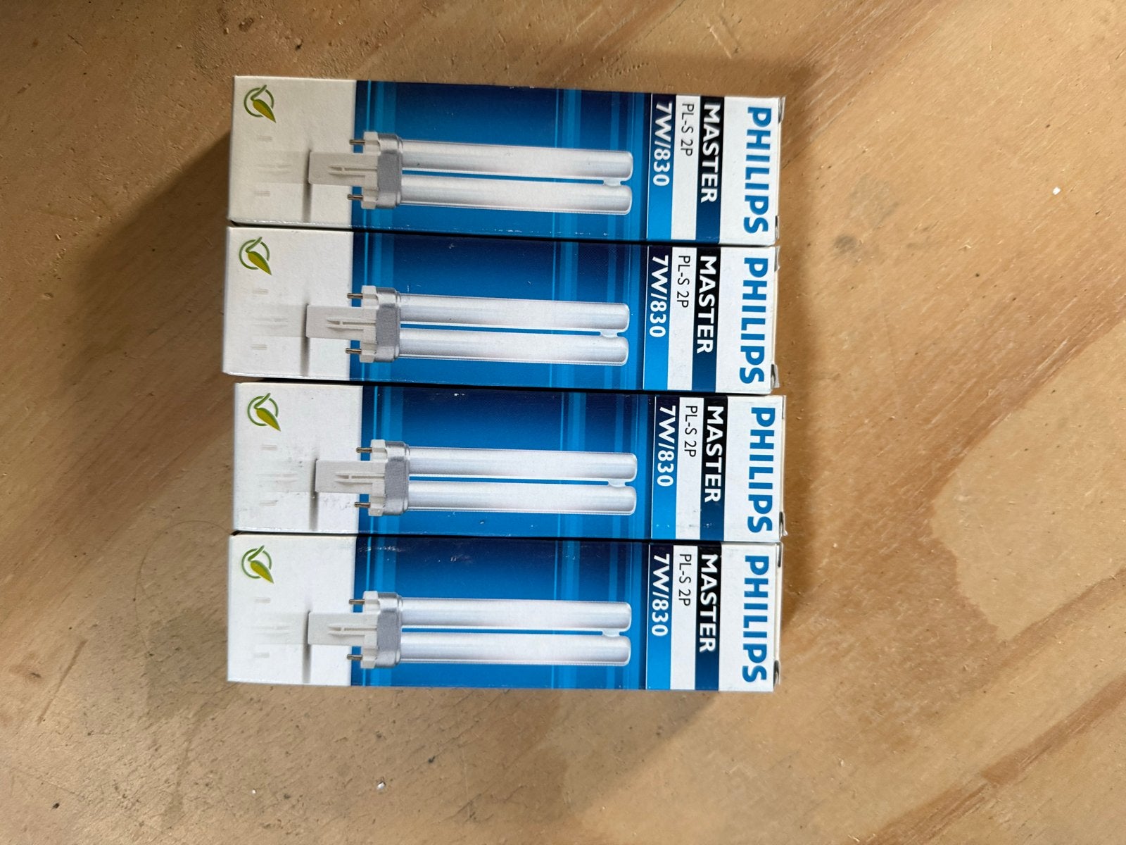 4x Philips Master PL-S 2P 7W/830 lampen, Ophalen of Verzenden, Nieuw, Philips