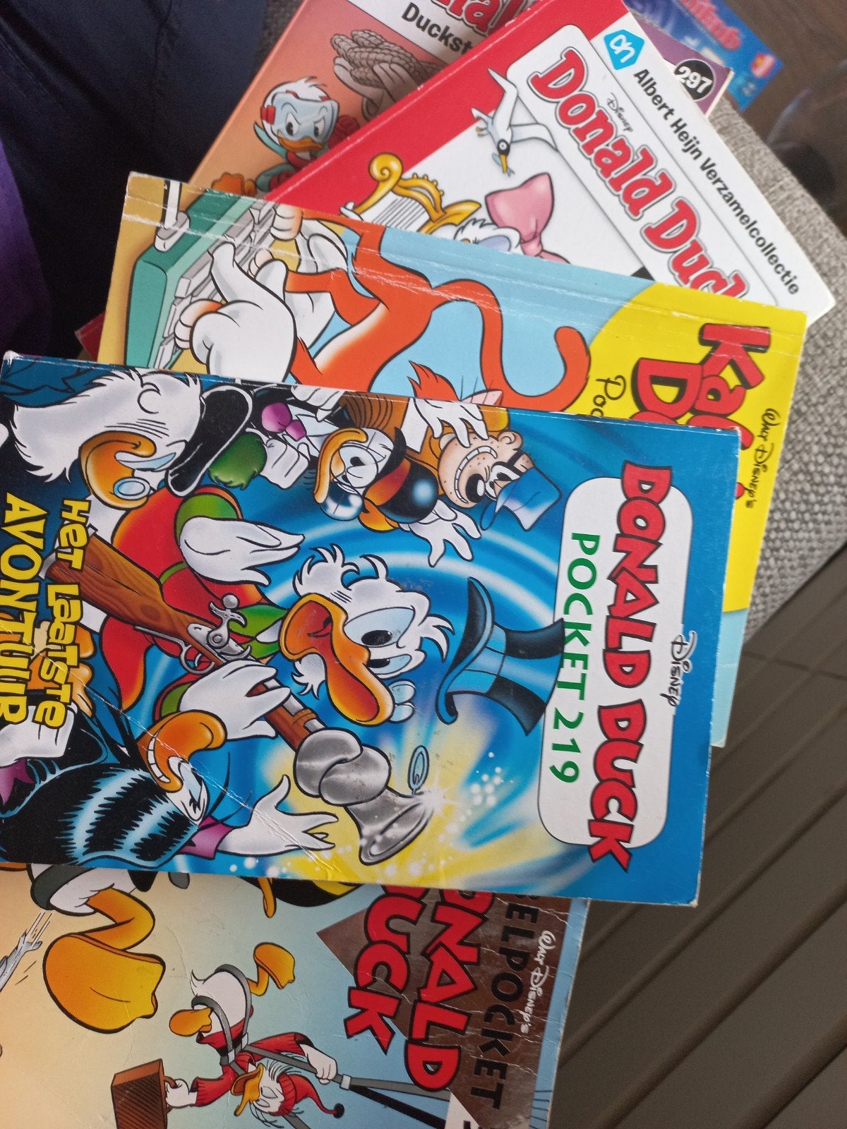 5 Donald Duck Pockets: 4 normale en 1 dubbelpocket, Boeken, Meerdere stripboeken, Ophalen of Verzenden, Gelezen