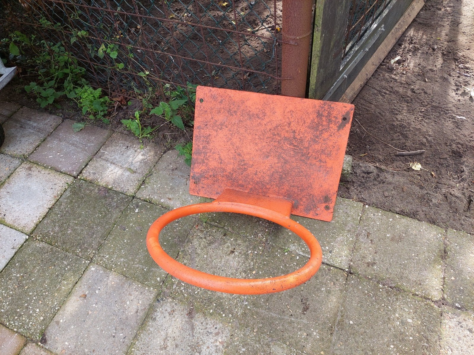 Basketbalring voor aan de muur - Gebruikt, Ophalen, Gebruikt, Ring, Bord of Paal