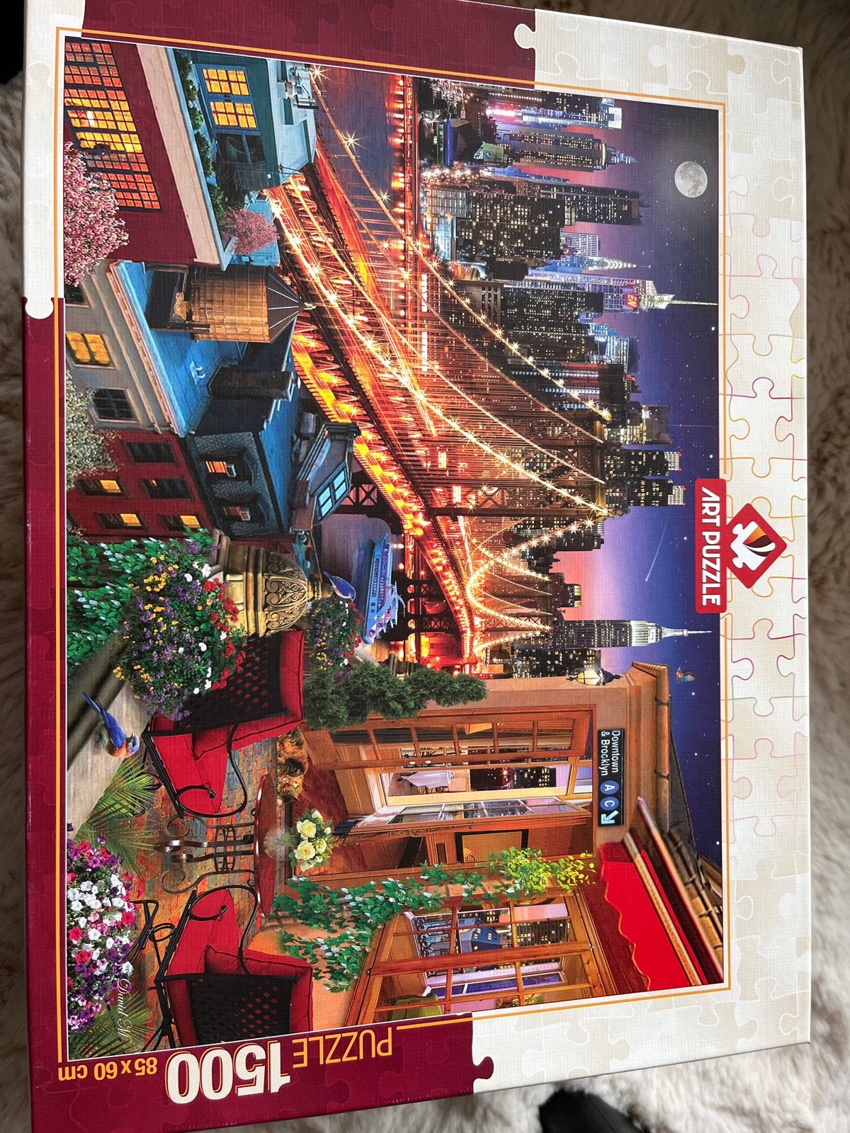 Legpuzzel 1500 stukjes - New York City uitzicht, Ophalen of Verzenden, 500 t/m 1500 stukjes, Zo goed als nieuw, Legpuzzel