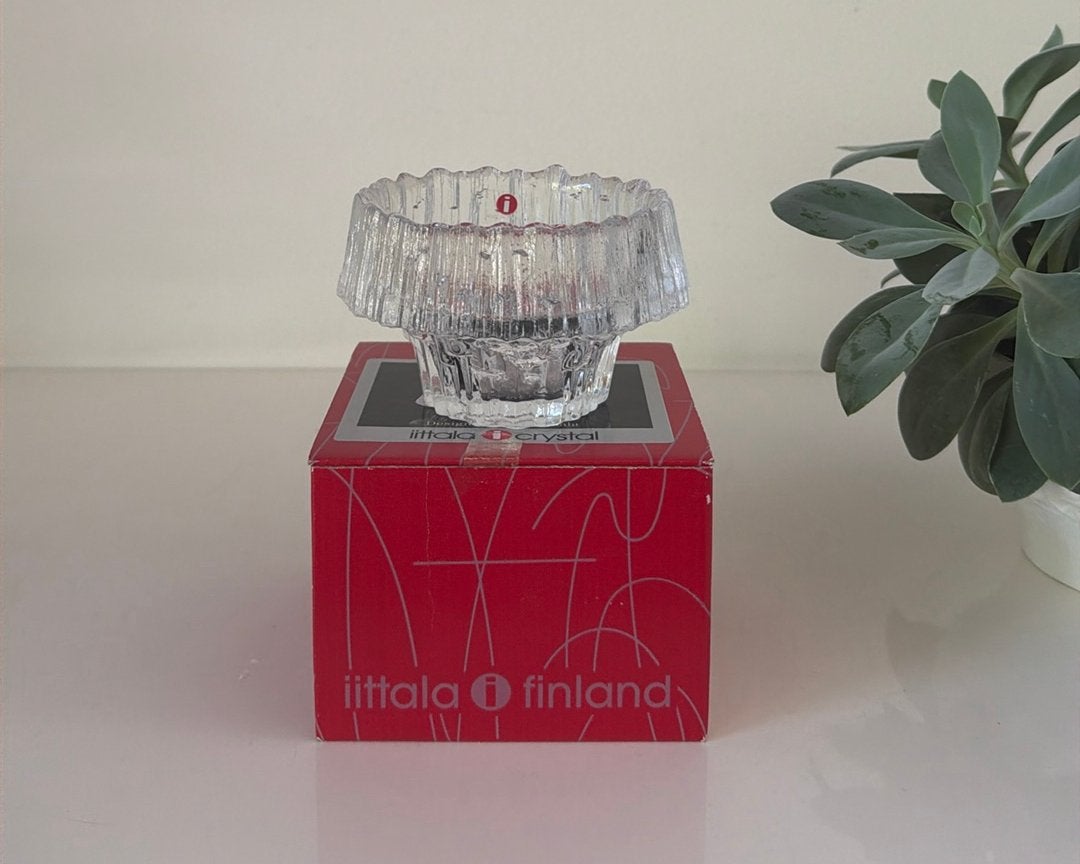 Iittala Stellaria waxinelichthouder, Ophalen of Verzenden, Glas, Kandelaar, Iittala