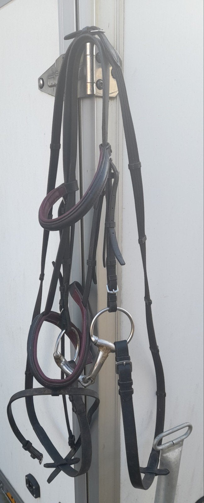 Bordeaux hoofdstel paard kieffer silverline maat full, Ophalen of Verzenden, Kieffer, Bit, Full