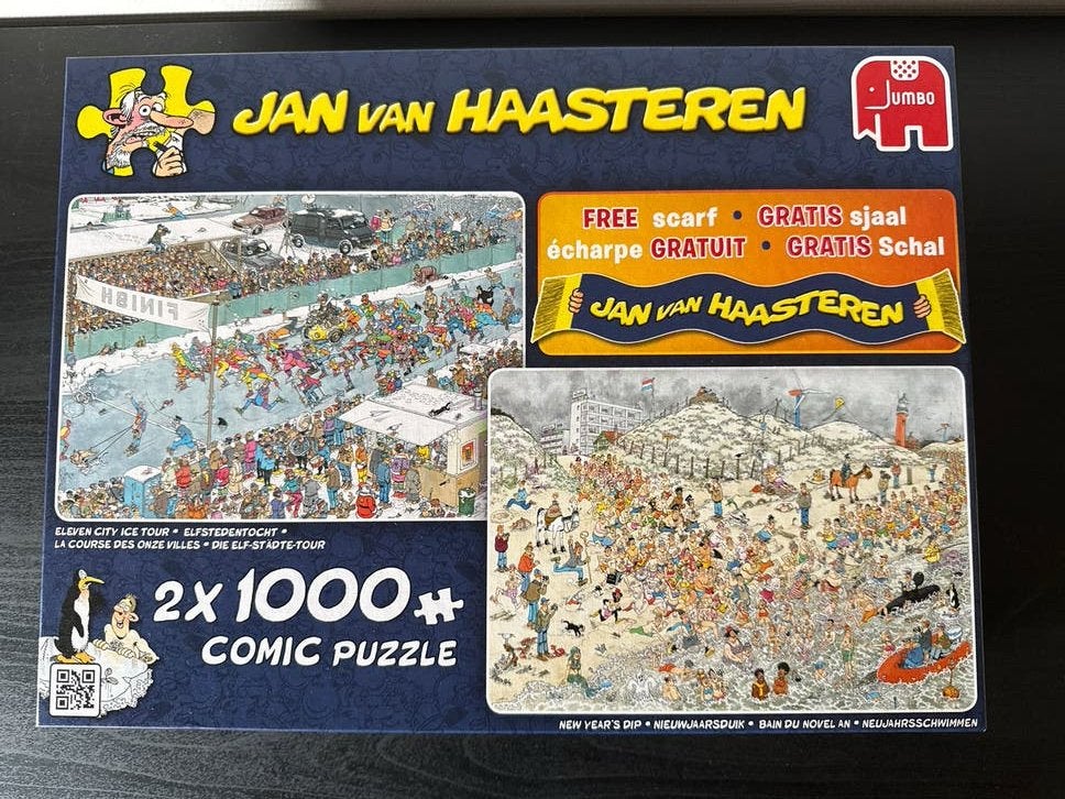 Jan van Haasteren 2x1000 stukjes puzzel - Nieuw!, Hobby en Vrije tijd, Denksport en Puzzels, Ophalen of Verzenden, 500 t/m 1500 stukjes
